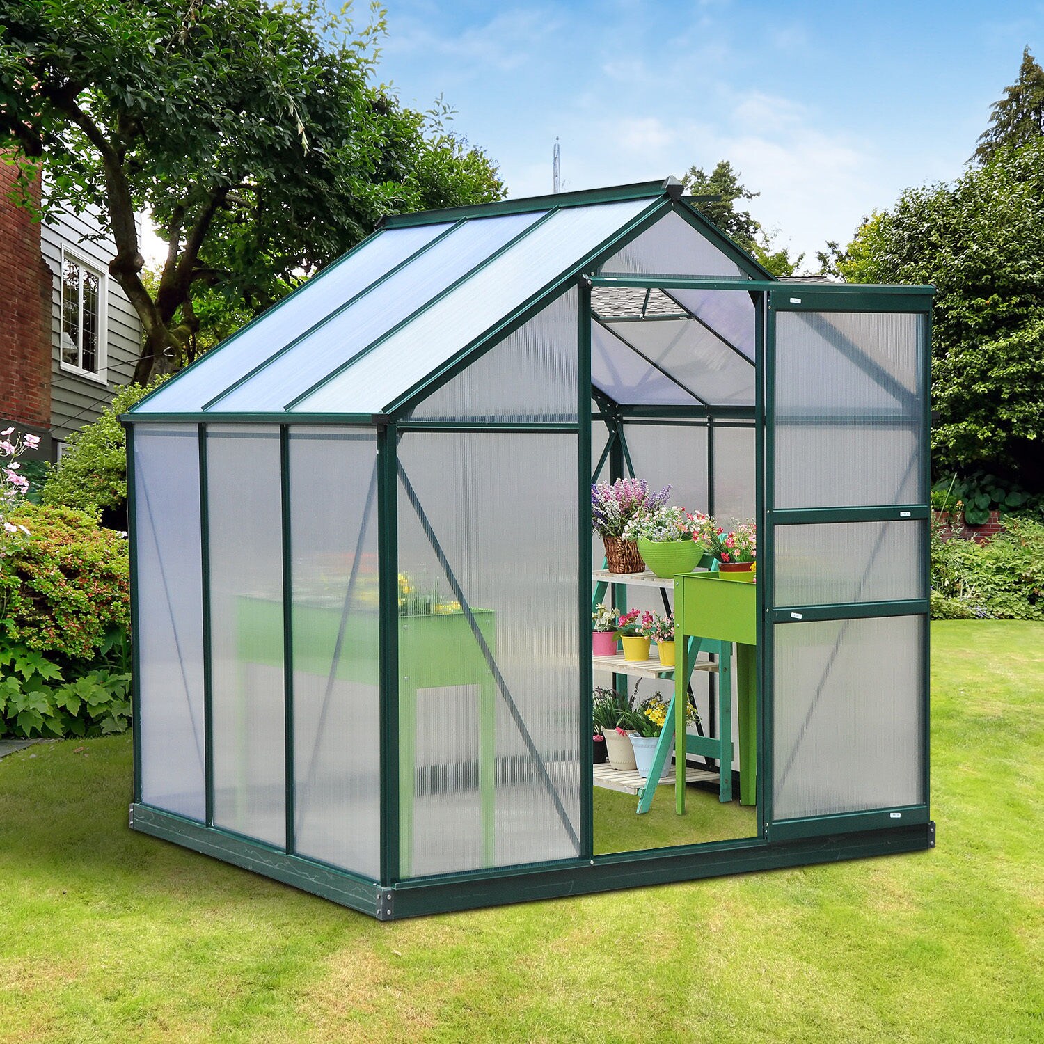 Outsunny 845-058 greenhouses - View #2