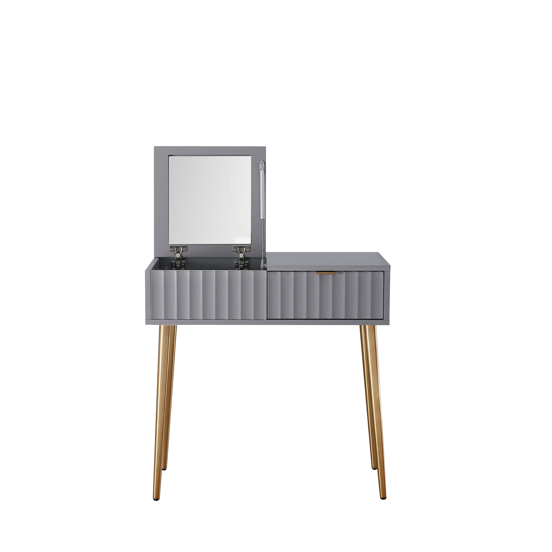 CASAINC WF-DRT-1472W-M-GY 31.49-in Gray Makeup Vanity