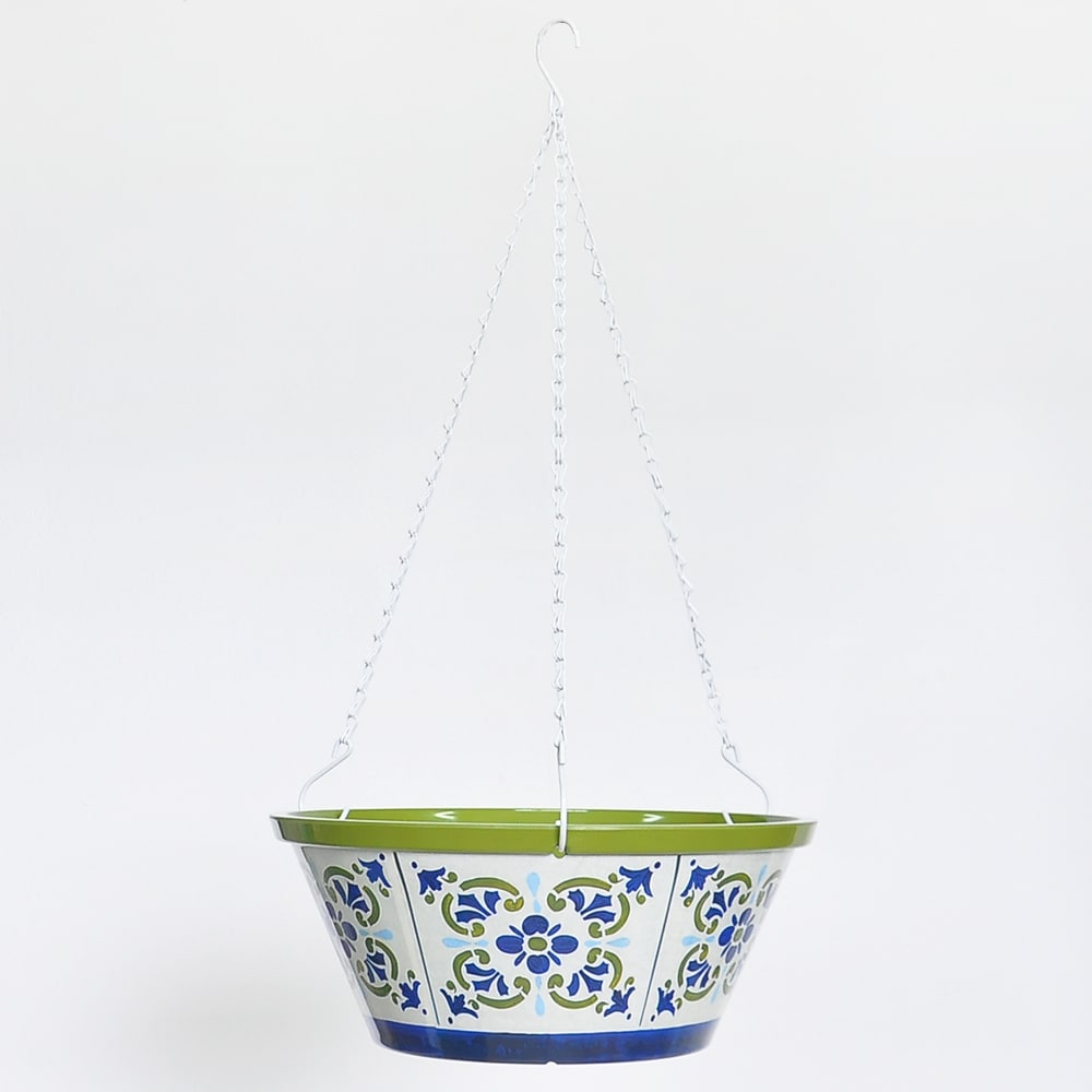  MM7804 Round 5.5-in W x 5.5-in H x 5.5-in D Multiple colors/finishes Plastic Indoor/Outdoor Hanging planter