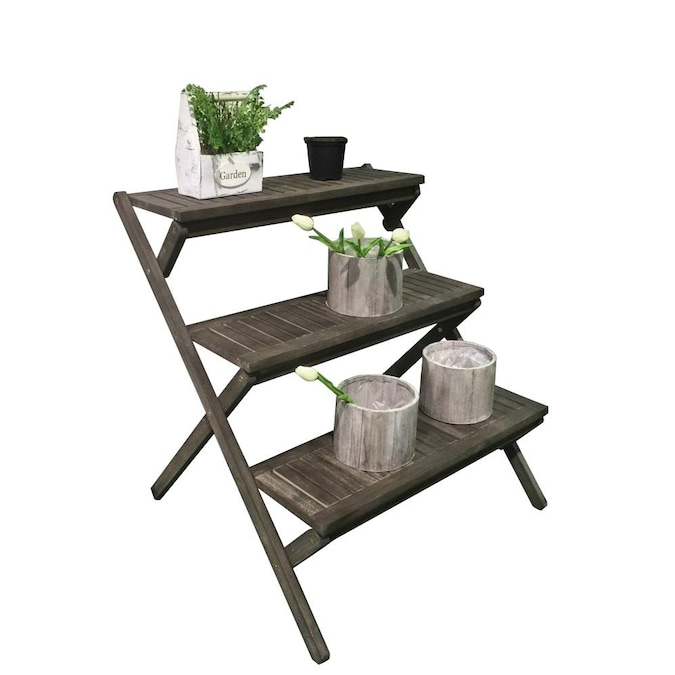 Vifah Renaissance 31 5 In Gray, Outdoor Plant Stands