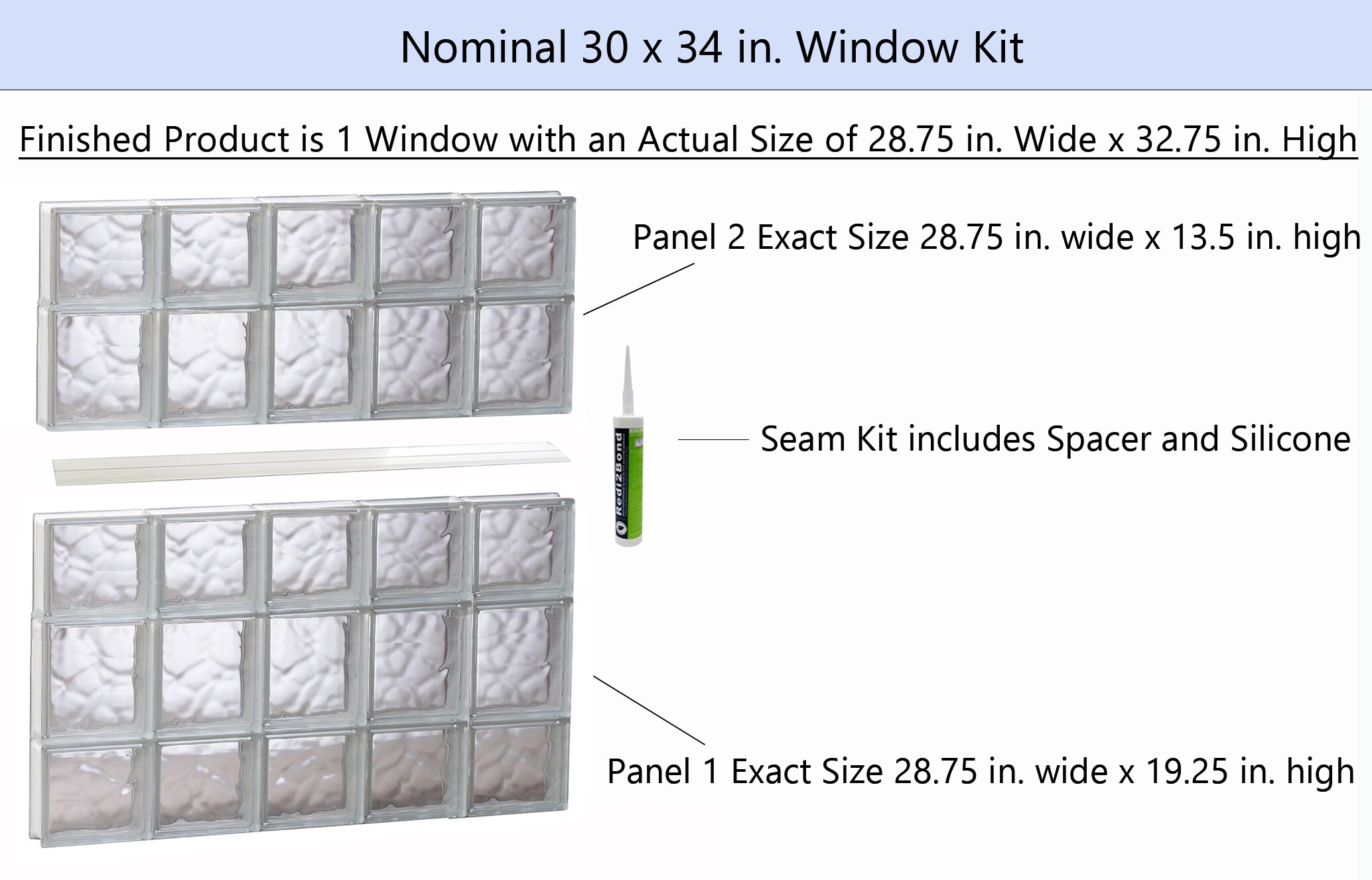 REDI2SET S3034DC Glass-Block-Windows - View #2