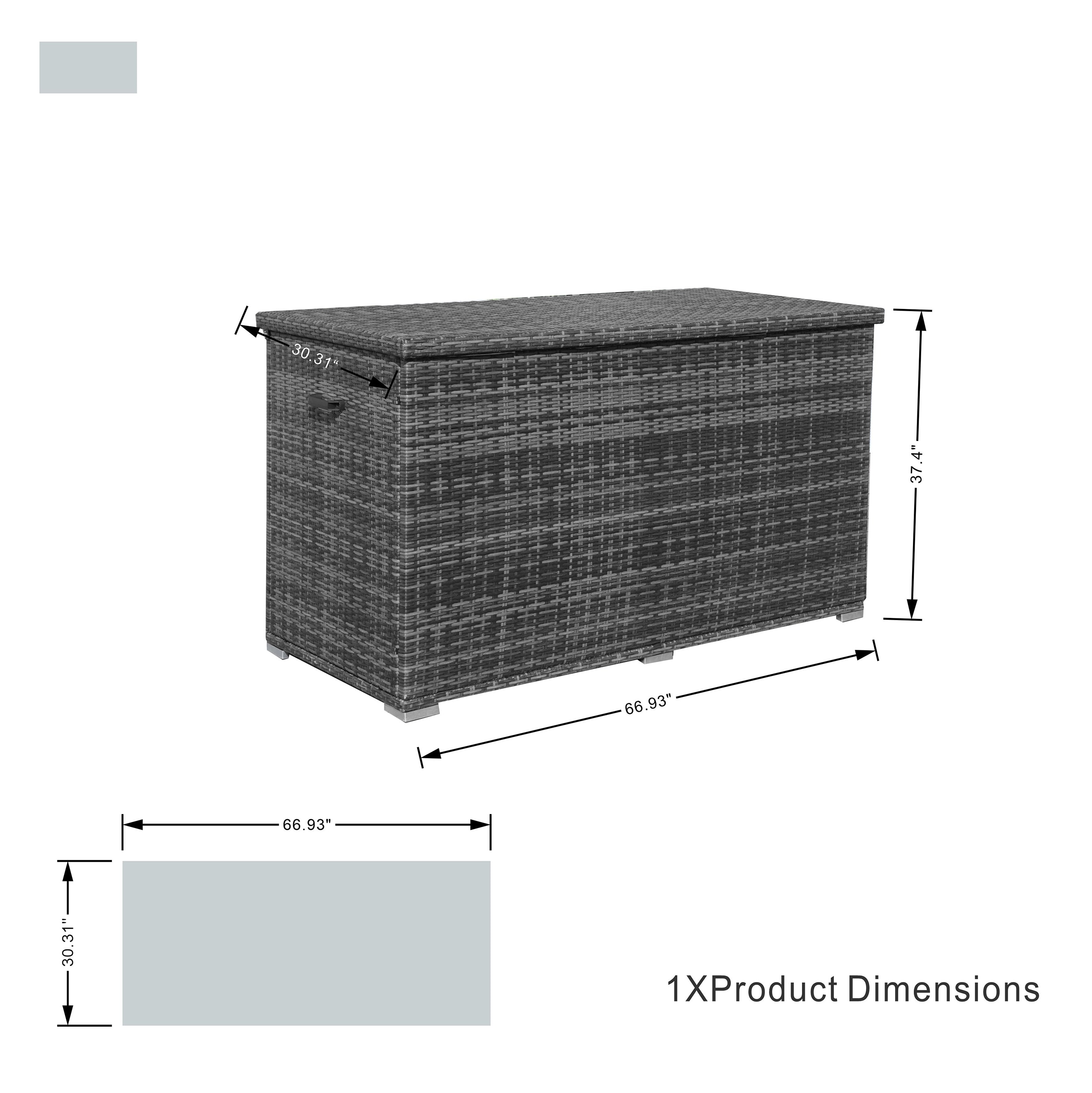 Moda Furnishings PA-3256B-GR Deck-Boxes - View #5