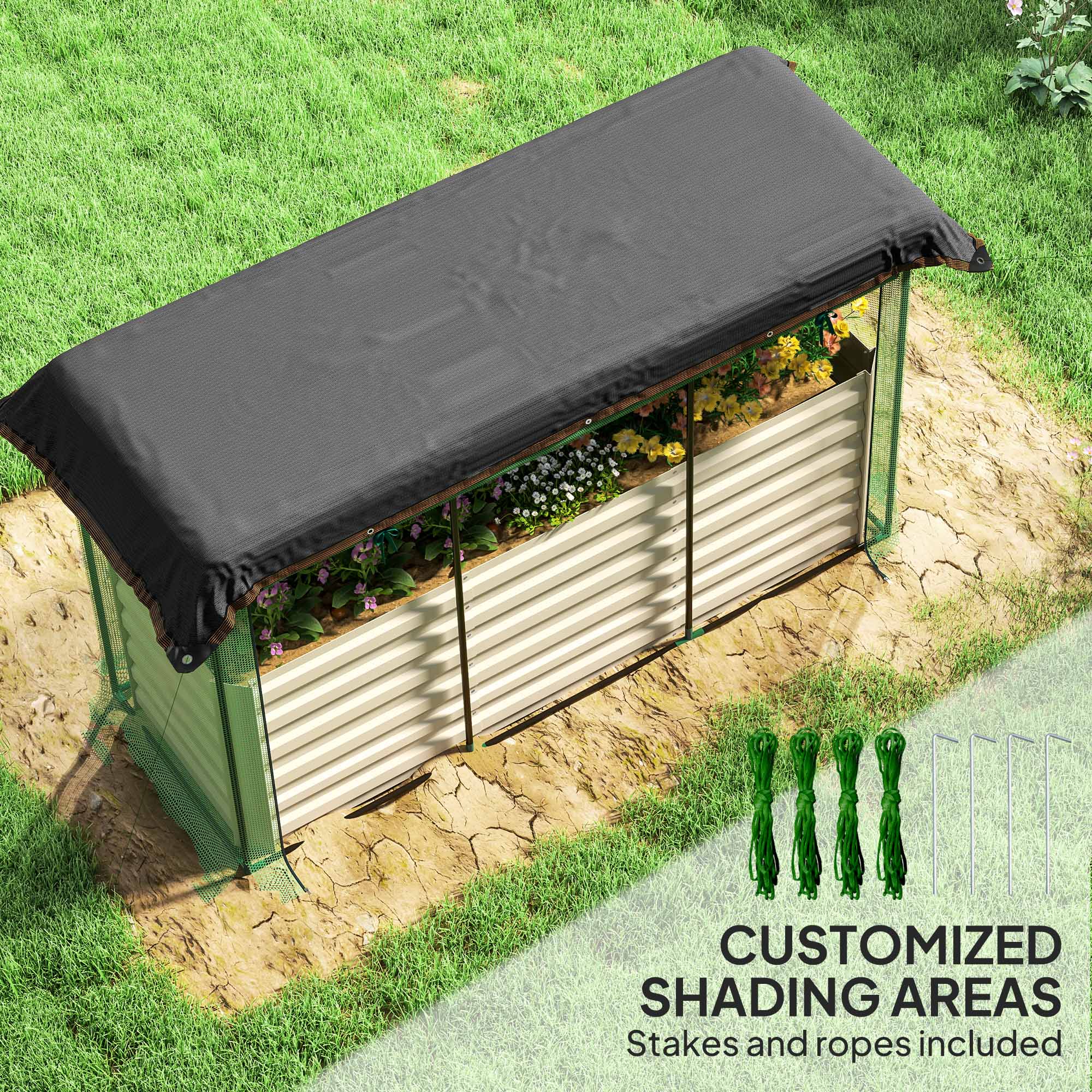 Outsunny 84H-075V01BG Raised-Garden-Beds - View #5