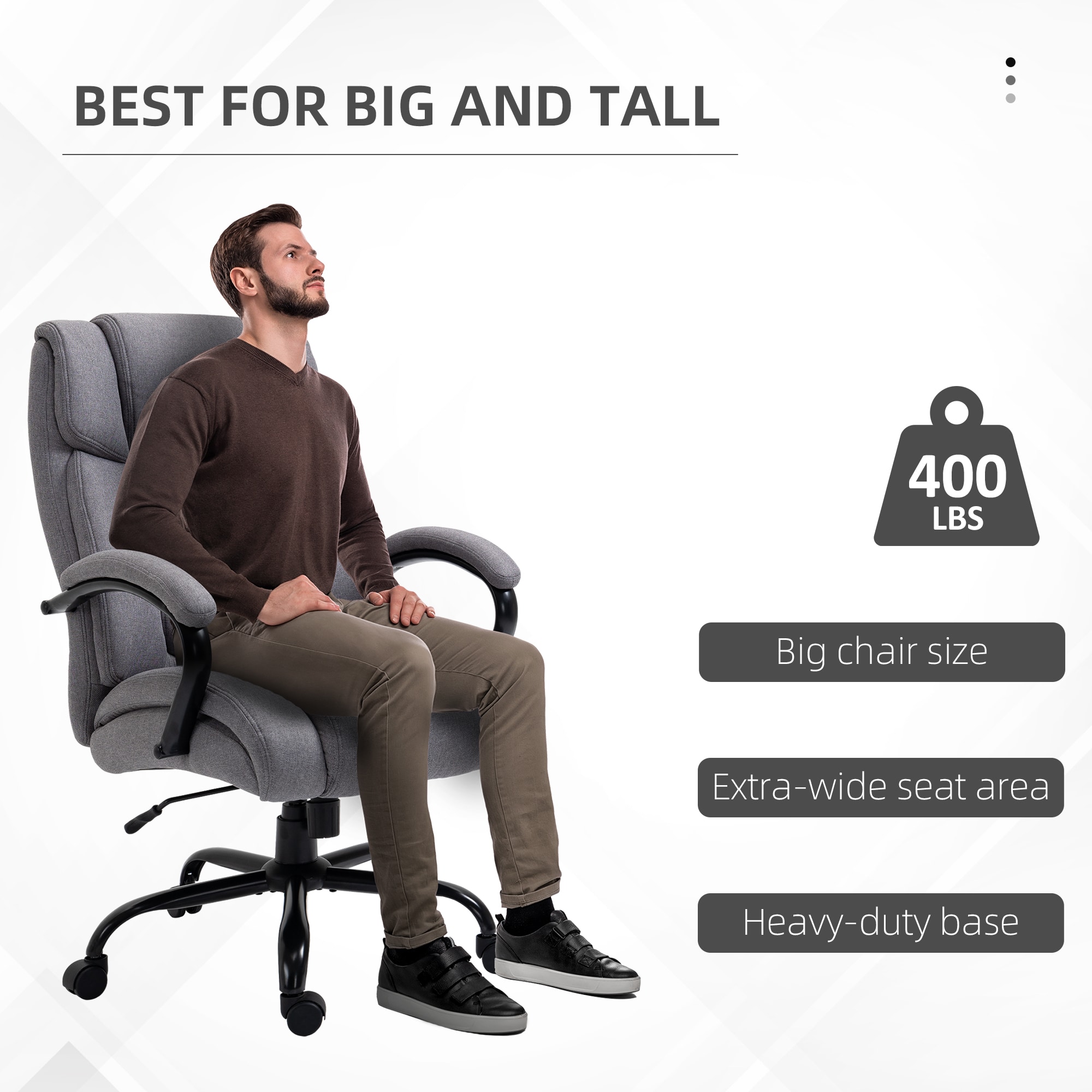 Vinsetto 921-471LG Office-Chairs - View #7