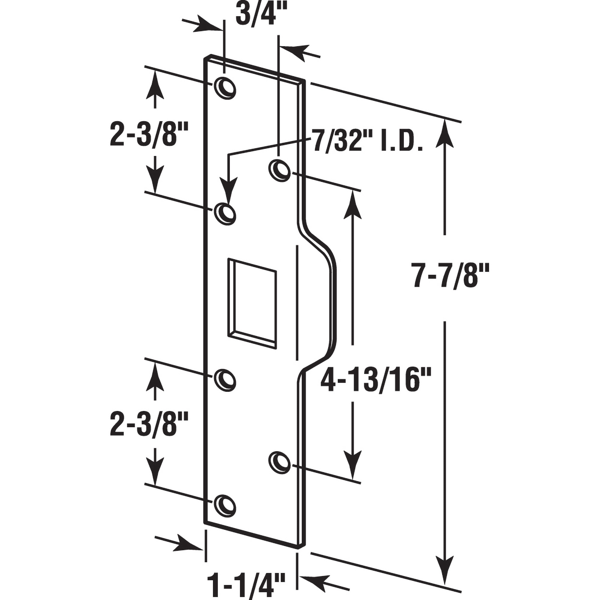 Prime-Line U 94268 Entry-Door-Strike-Plates - View #2