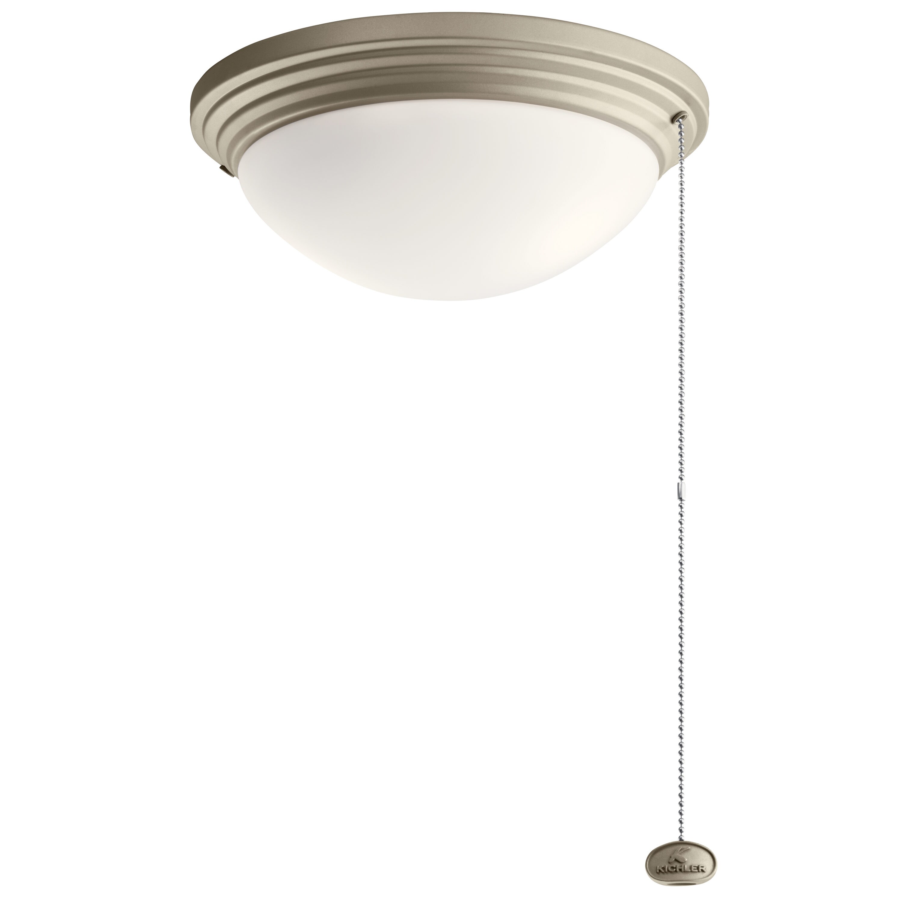 Kichler 380912ANS 11-in 2 -Light Chrome LED Ceiling Fan Light Kit