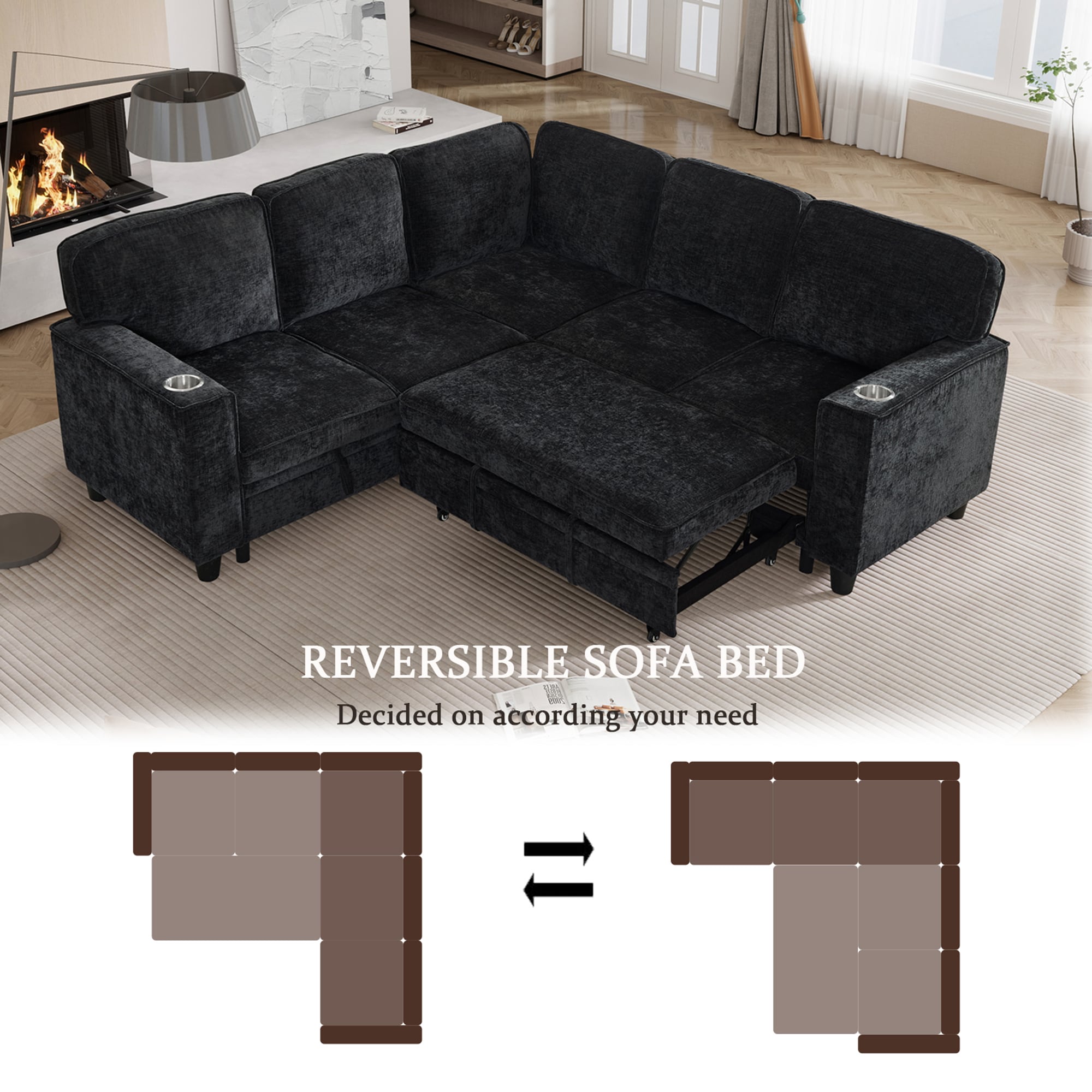 SINOFURN SYA370159WT Sofas-Loveseats - View #5