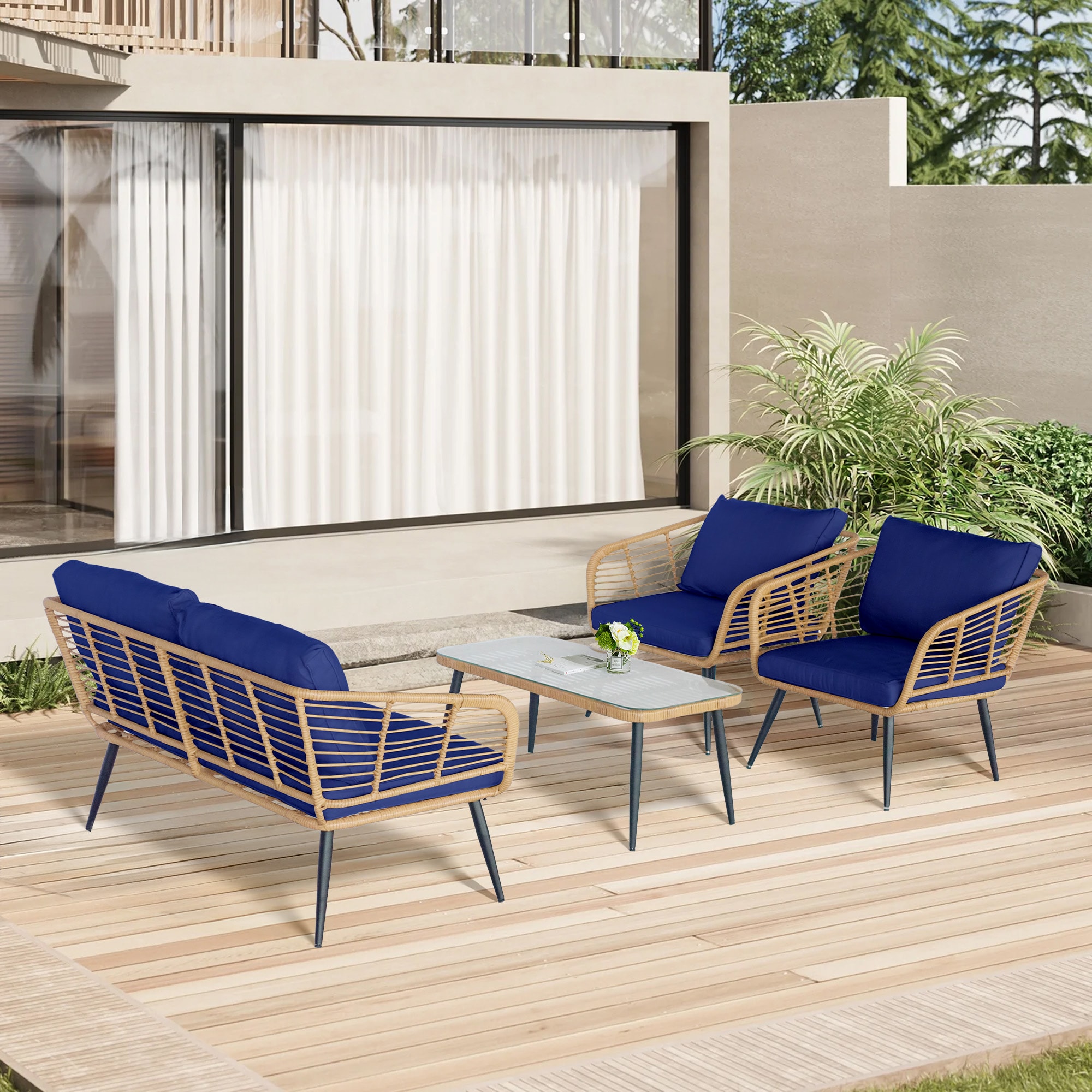 Grearden ZHSFV006-BL Patio-Conversation-Sets - View #9