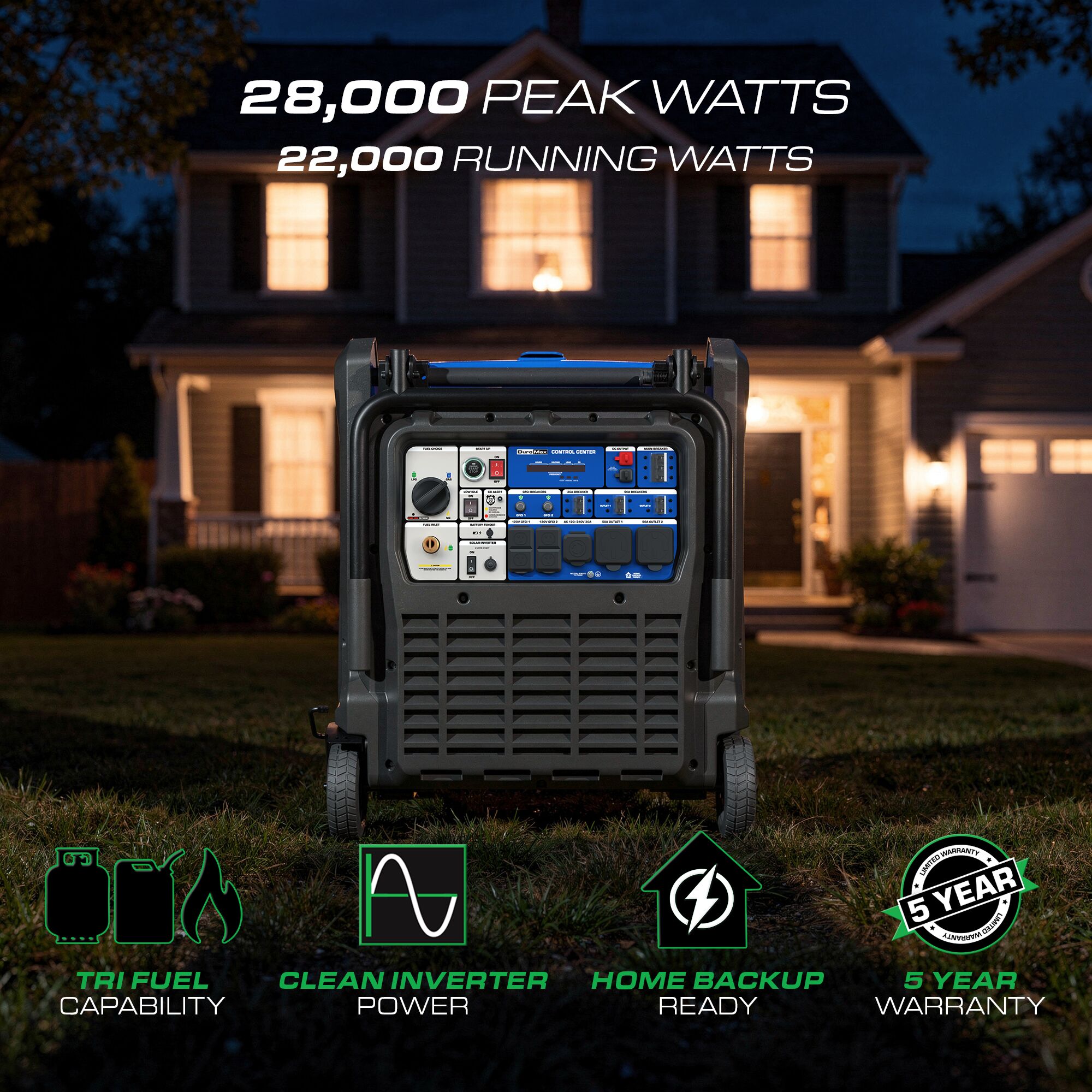 DuroMax XP28000IHT Inverter-Generators - View #2