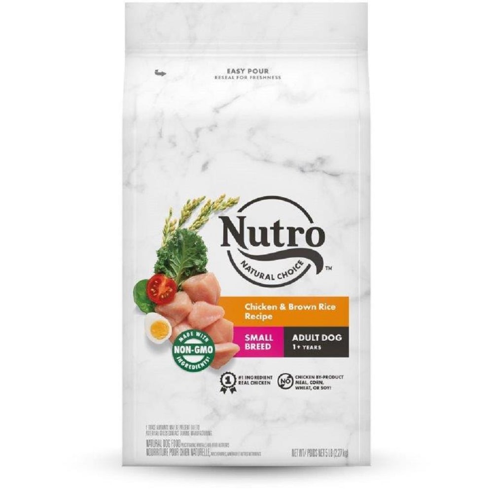 Mars Pet Care Nutro Feed Clean Wholesome Essentials Chicken and Brown Rice Small Breed 5-lb Dog Food - High-Quality Protein, Non-GMO, Immune Support -  10197022