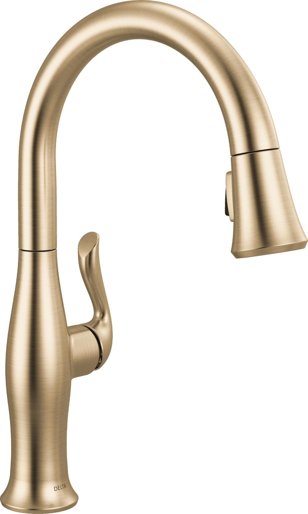 Delta 19729LF-CZ Levette Champagne Bronze Single Handle Deck-mount Pull-down Kitchen Faucet with Sprayer (Includes Deck Plate)