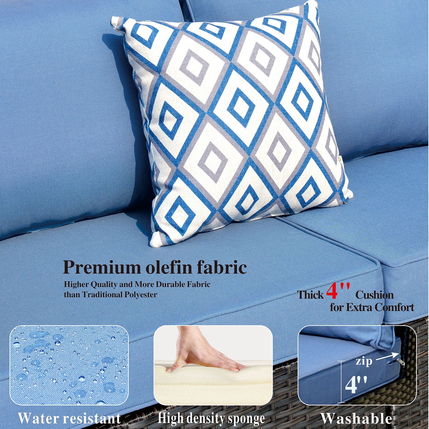 Pouuin SRFPRSA505 Patio-Sofas-Daybeds - View #2