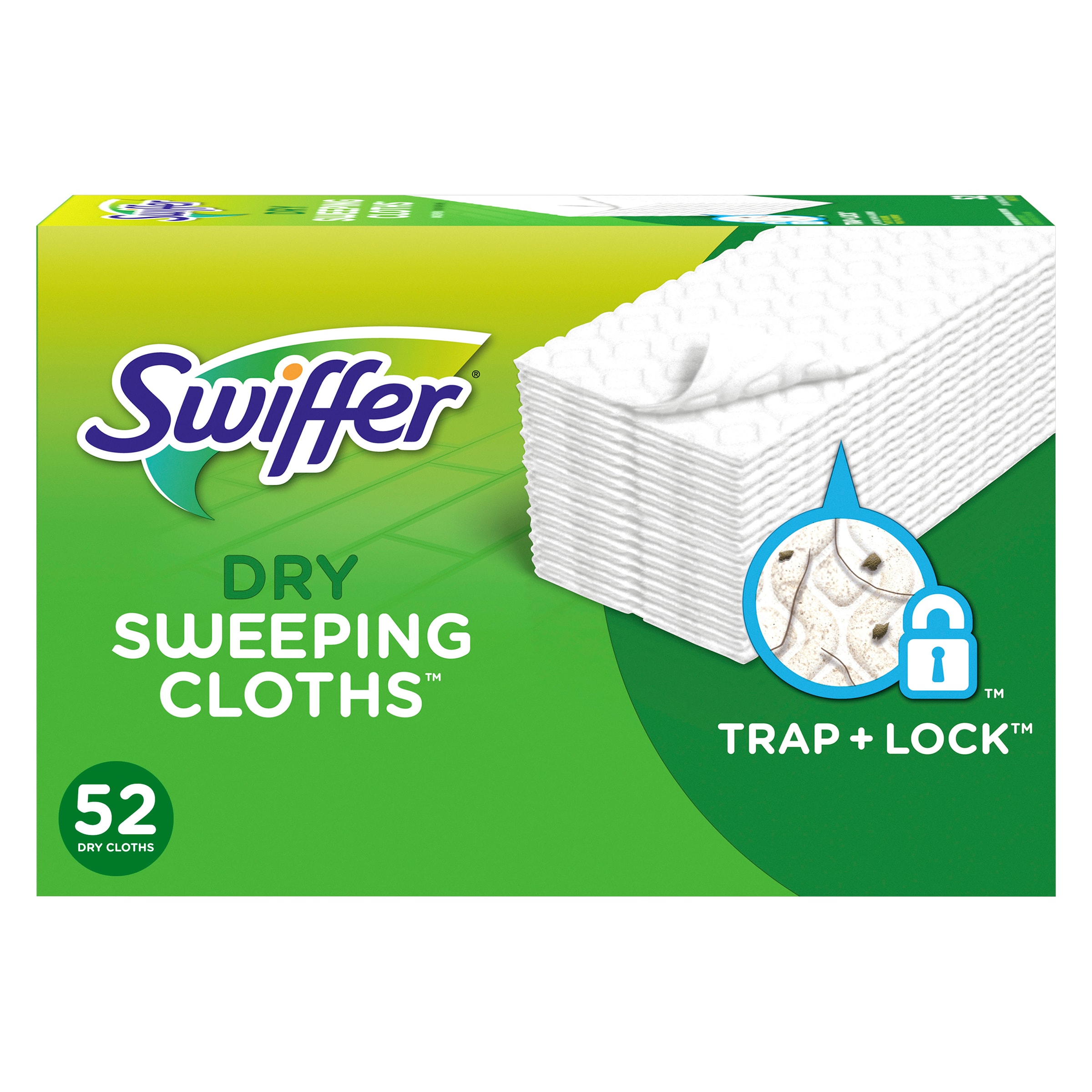 Swiffer Sweeper dry pad multi surface Unscented Microfiber Refill (52-Pack)  at