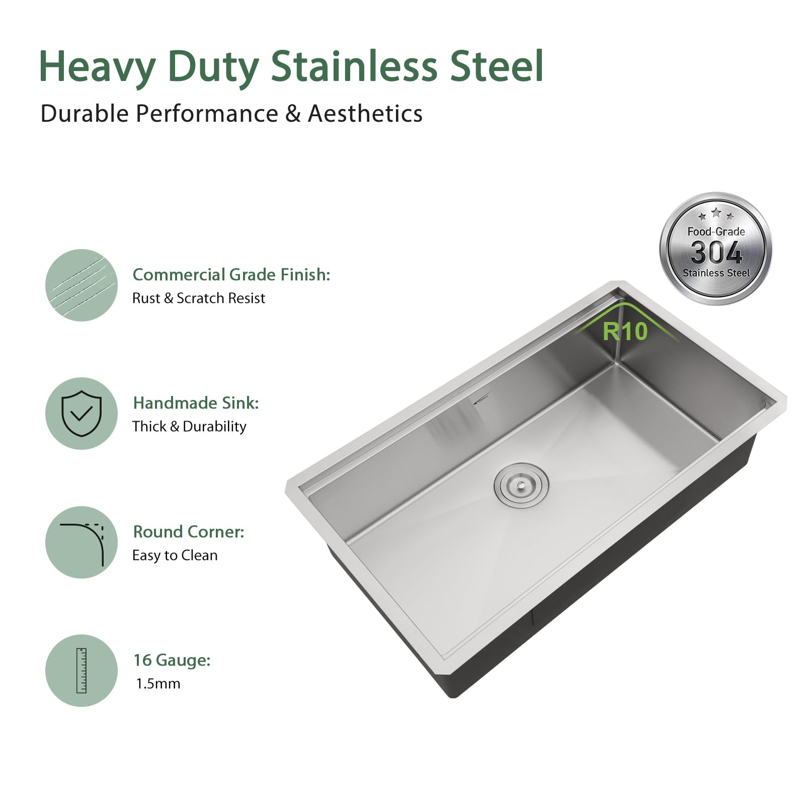 DHMHD LDH0810X337 Kitchen-Sinks - View #4