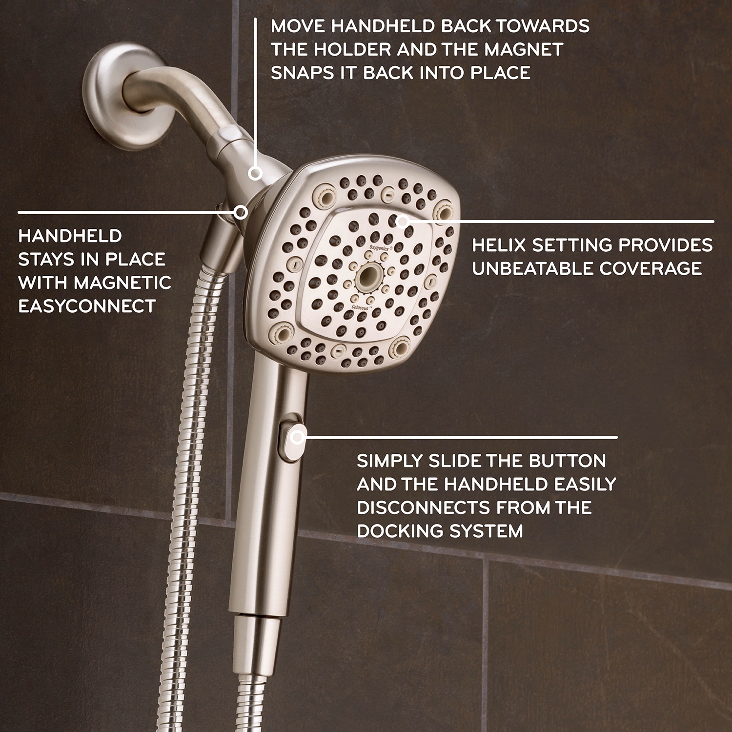 Oxygenics 39439 Fixed-Showerhead - View #2