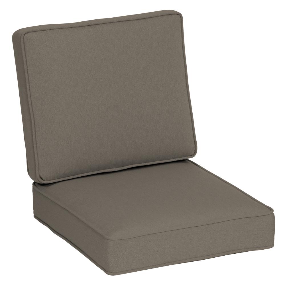 ARDEN AM0JF39B-D9Z1 Oasis Firm Back 2-Piece Mink Deep Seat Patio Chair Cushion