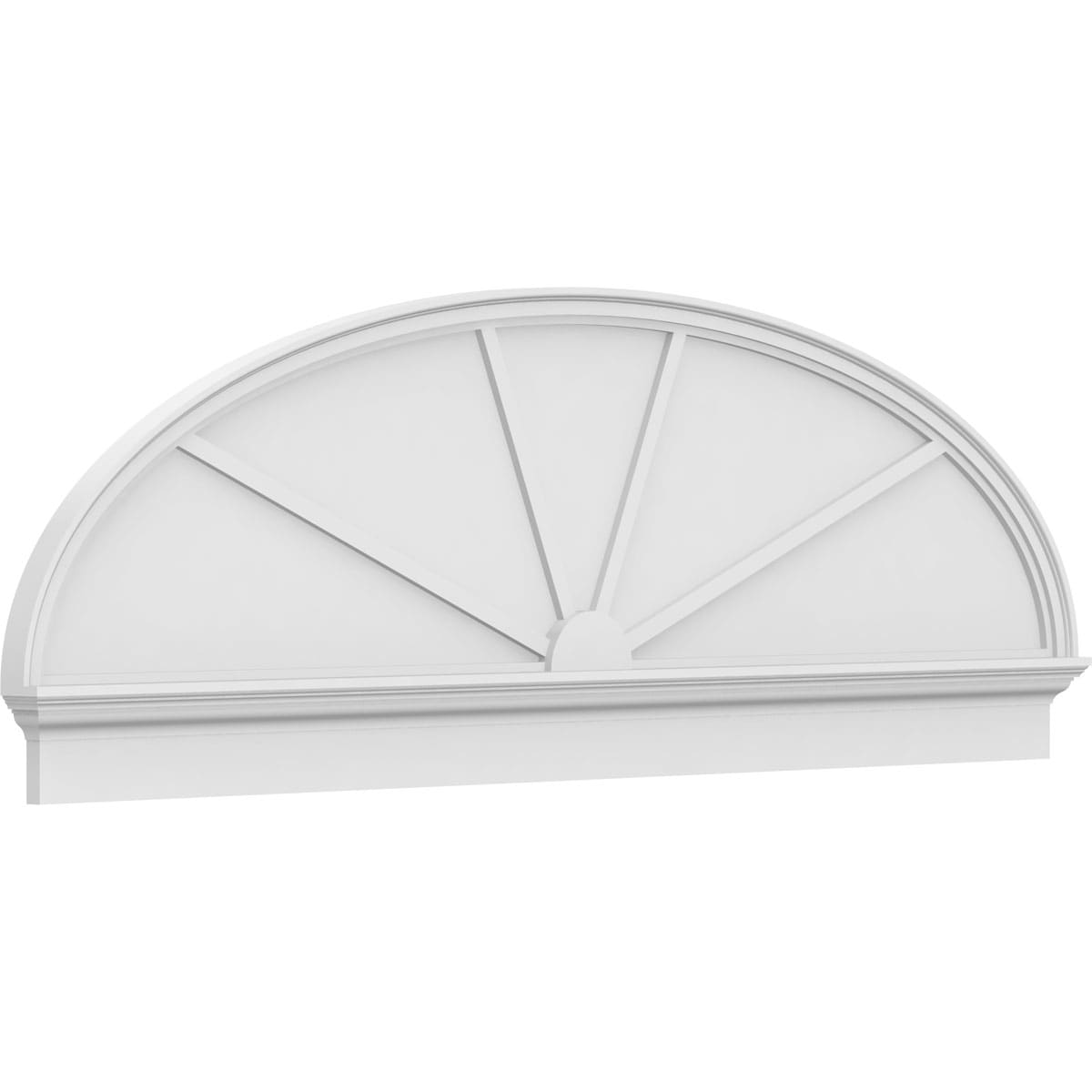 Ekena Millwork PEDPC080X270ELL04 80-in W x 26.875-in L PVC Pediment