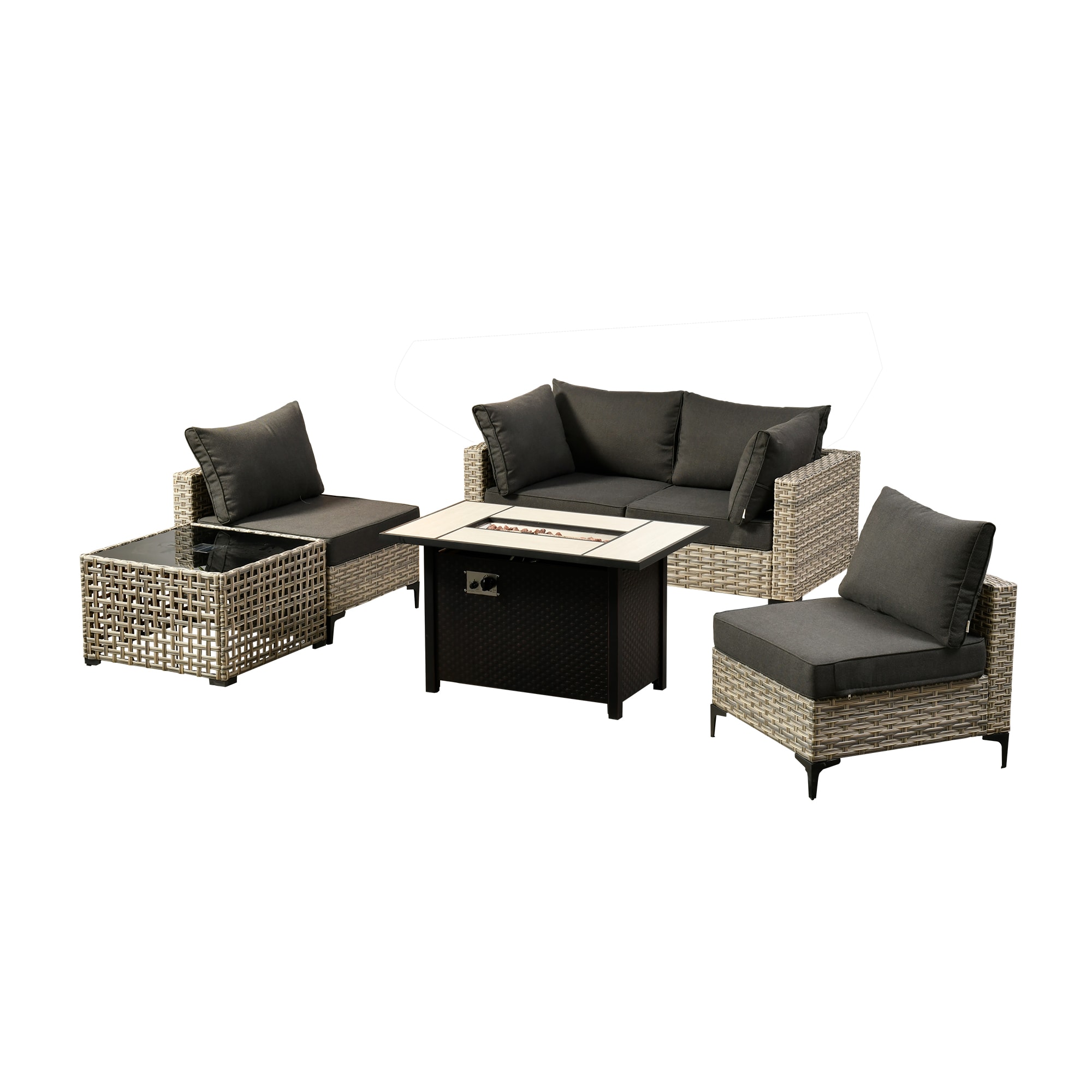 ALTRIGUS 6L-CFP03-SKT106-AL Patio-Conversation-Sets - View #2