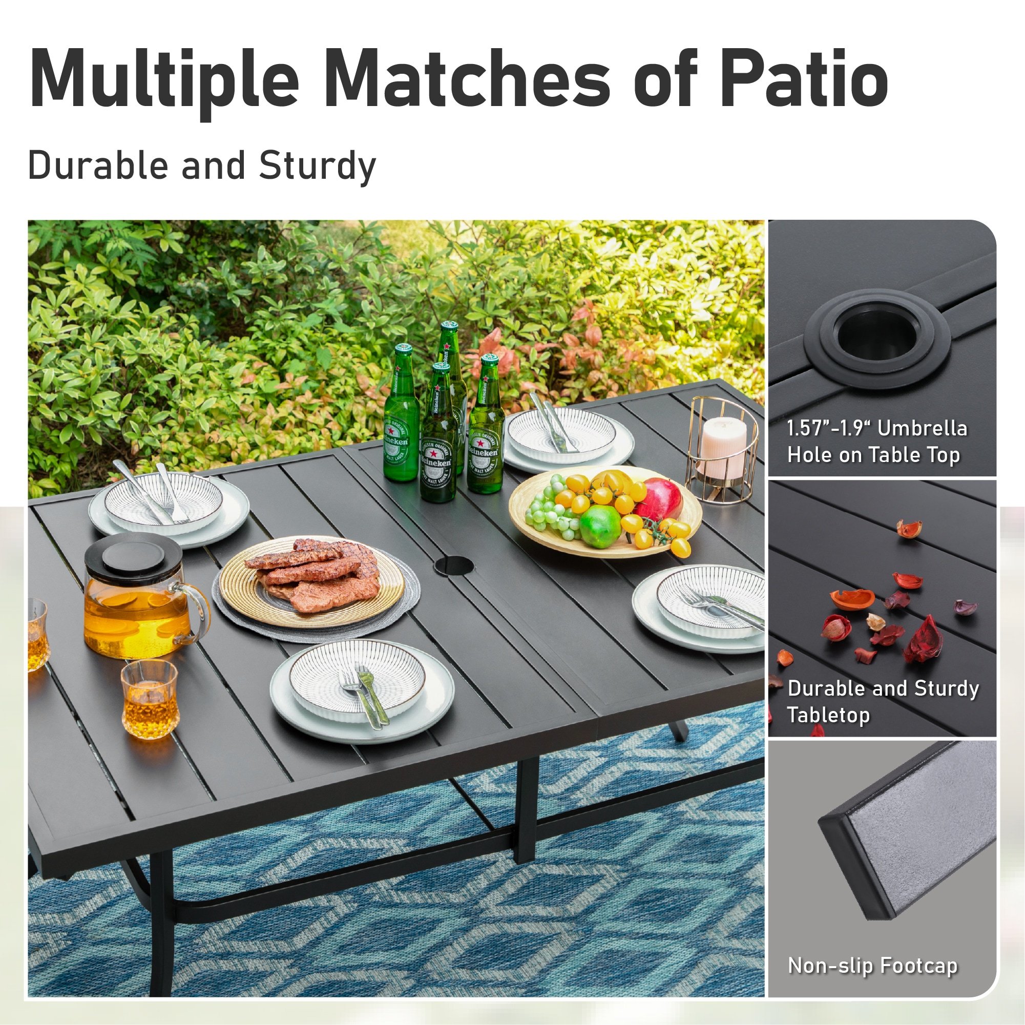Sunshine Valley TC7-PV326-093-B-N Patio-Dining-Sets - View #6