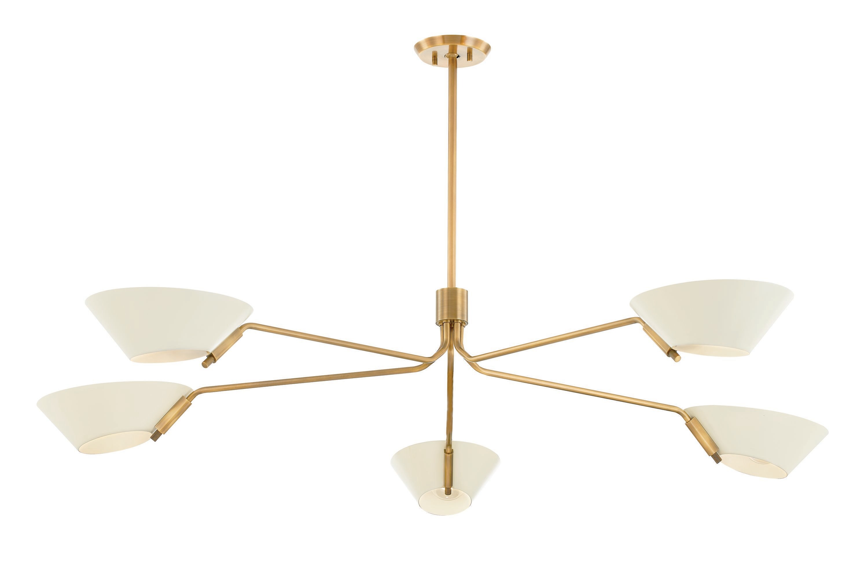 Troy Lighting F8163-PBR/SSD Sacramento 5 Light Patina Brass Soft Sand  Chandelier