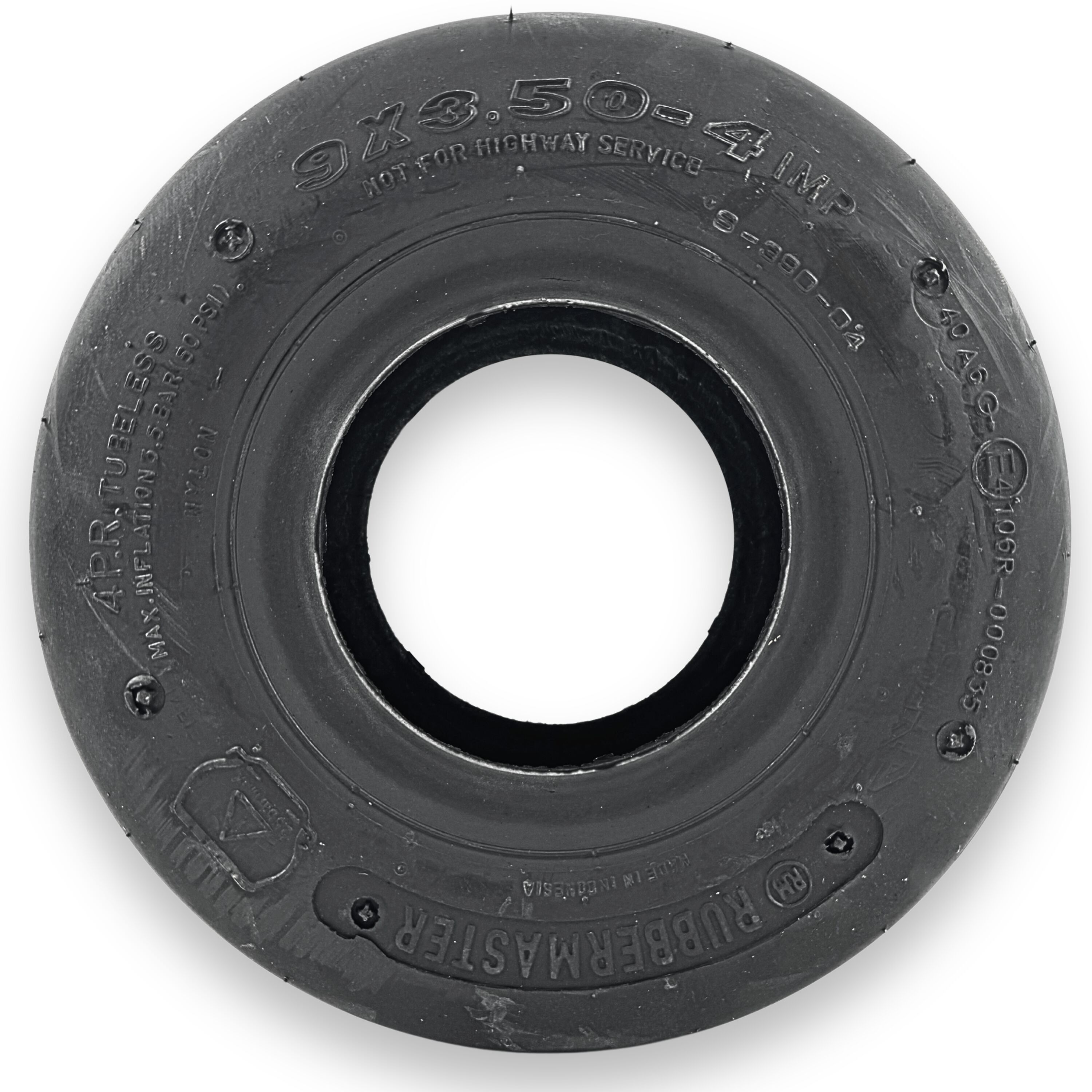 RubberMaster 450041 9.33-in Universal Application Wheel and Tire Assembly