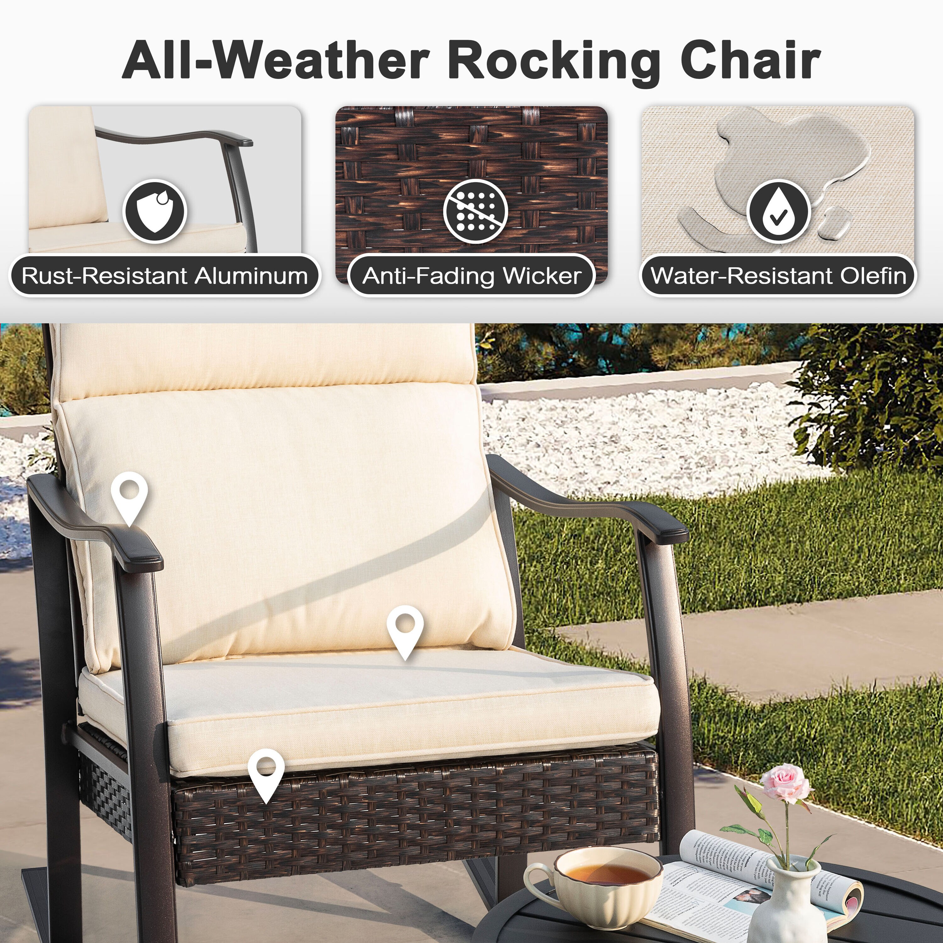 Nuu Garden RS113BE-T130 Patio-Conversation-Sets - View #4