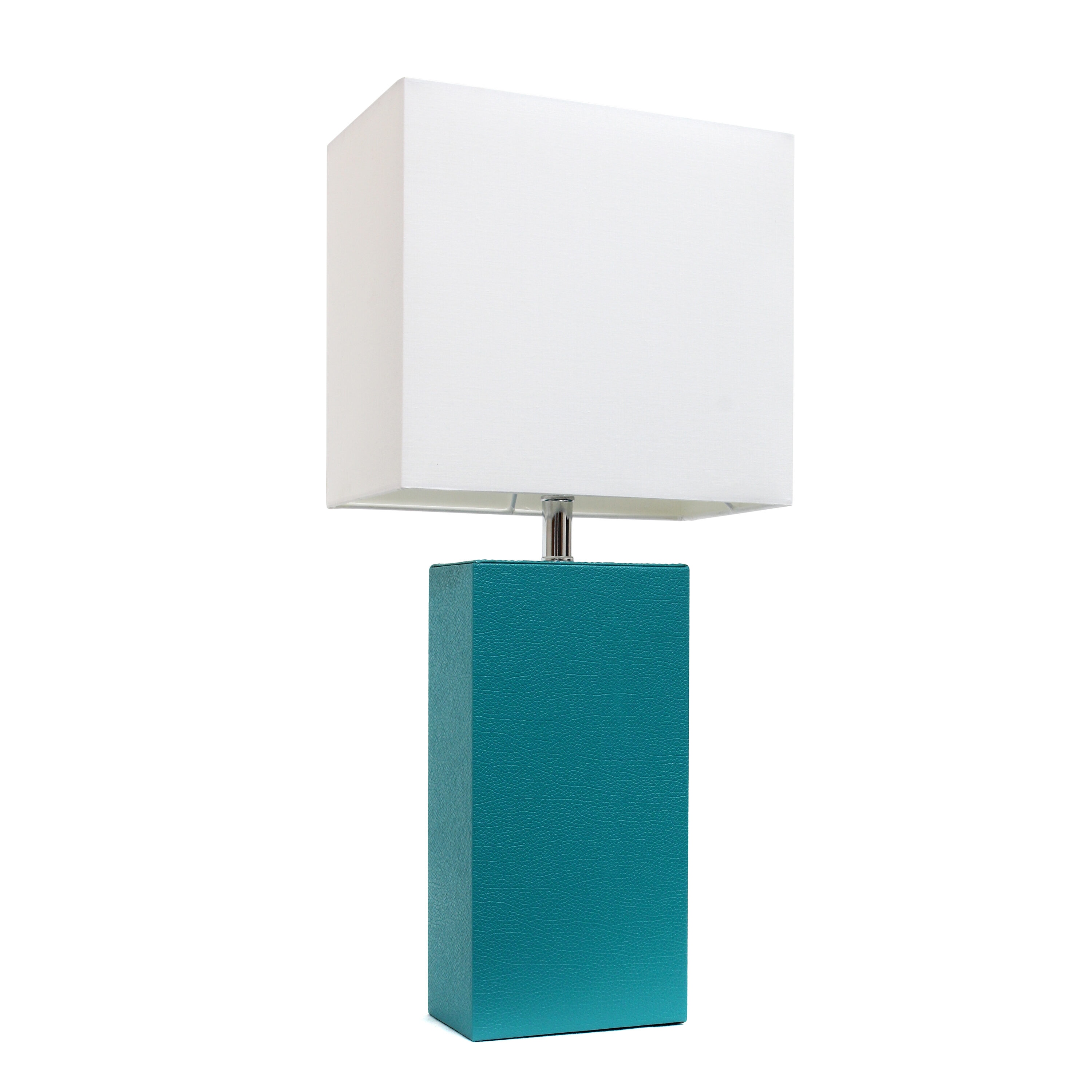 Lalia Home Lexington 21 In Teal On Off Switch Table Lamp With Fabric