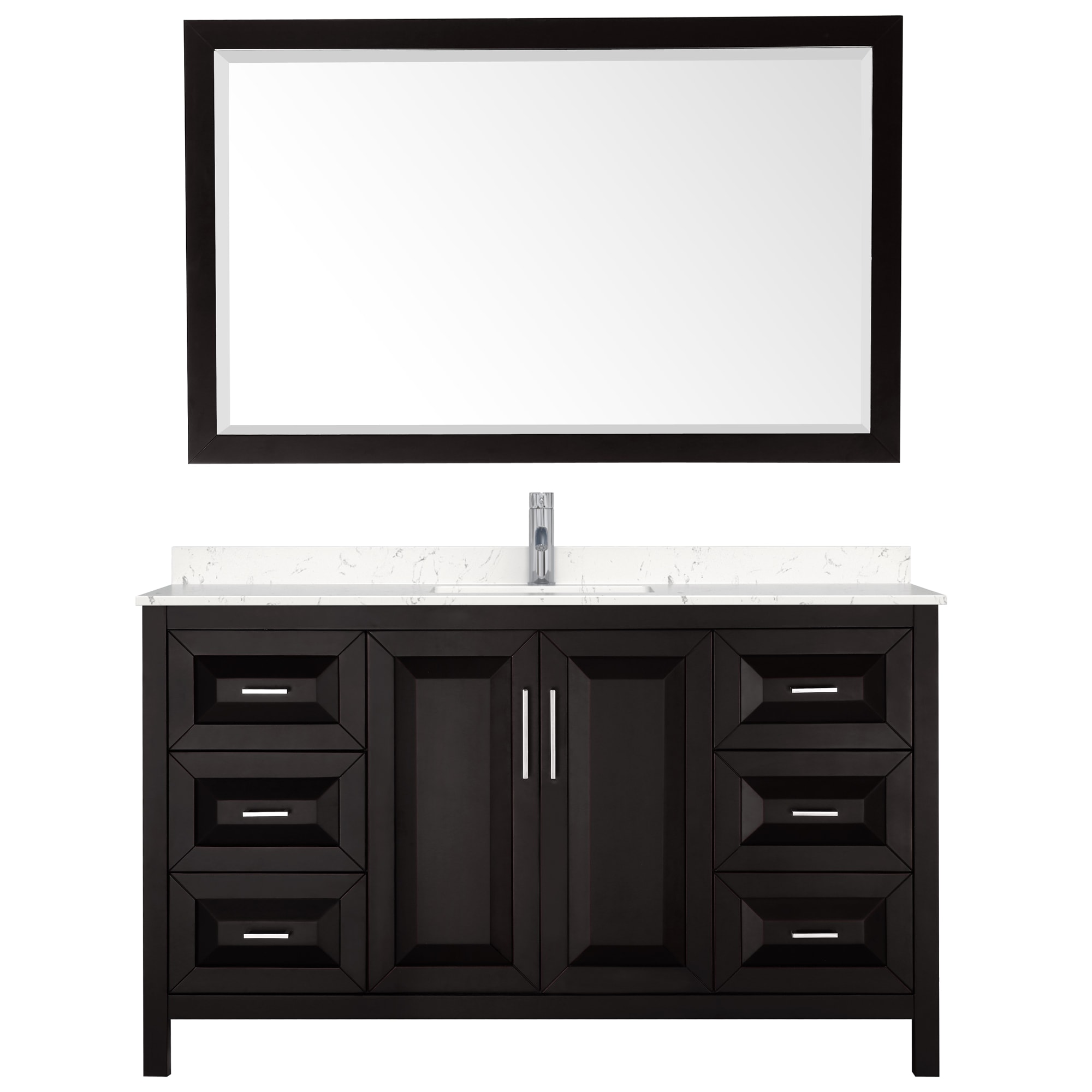 Wyndham Collection WCV252560SDEC2UNSM58 Bath-Vanity-Combo - View #3