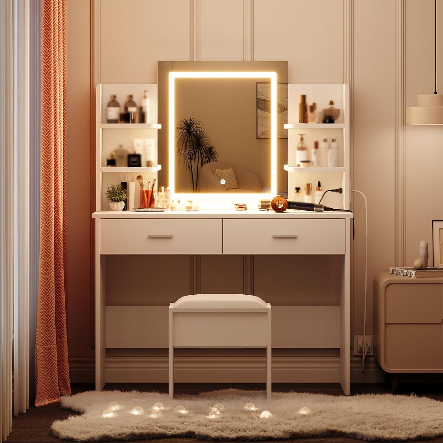 Qeetex LHF-SZT-PHO-14CNEW1V Bedroom-Vanities - View #3