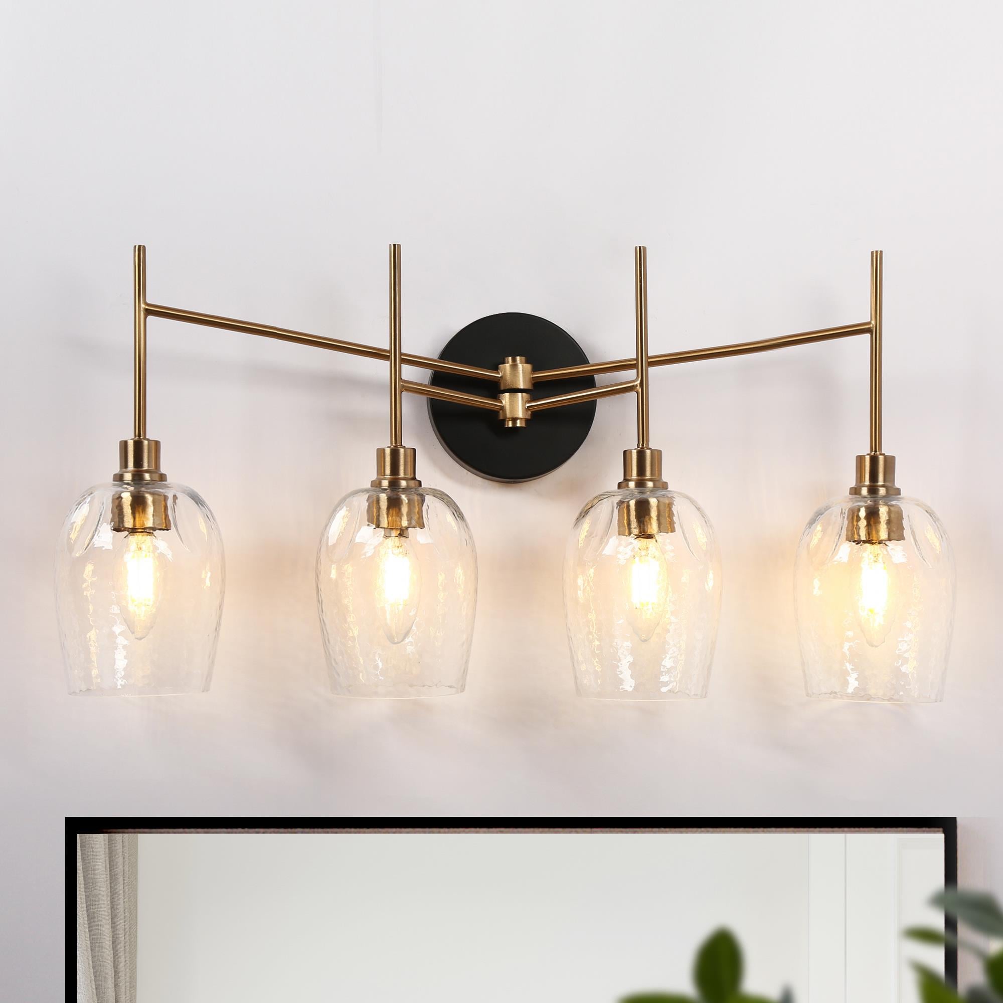 Uolfin 3IIVBZ-LWS285W4-E8 21.5-in 3 -Light Matte Gold Modern/contemporary Vanity light