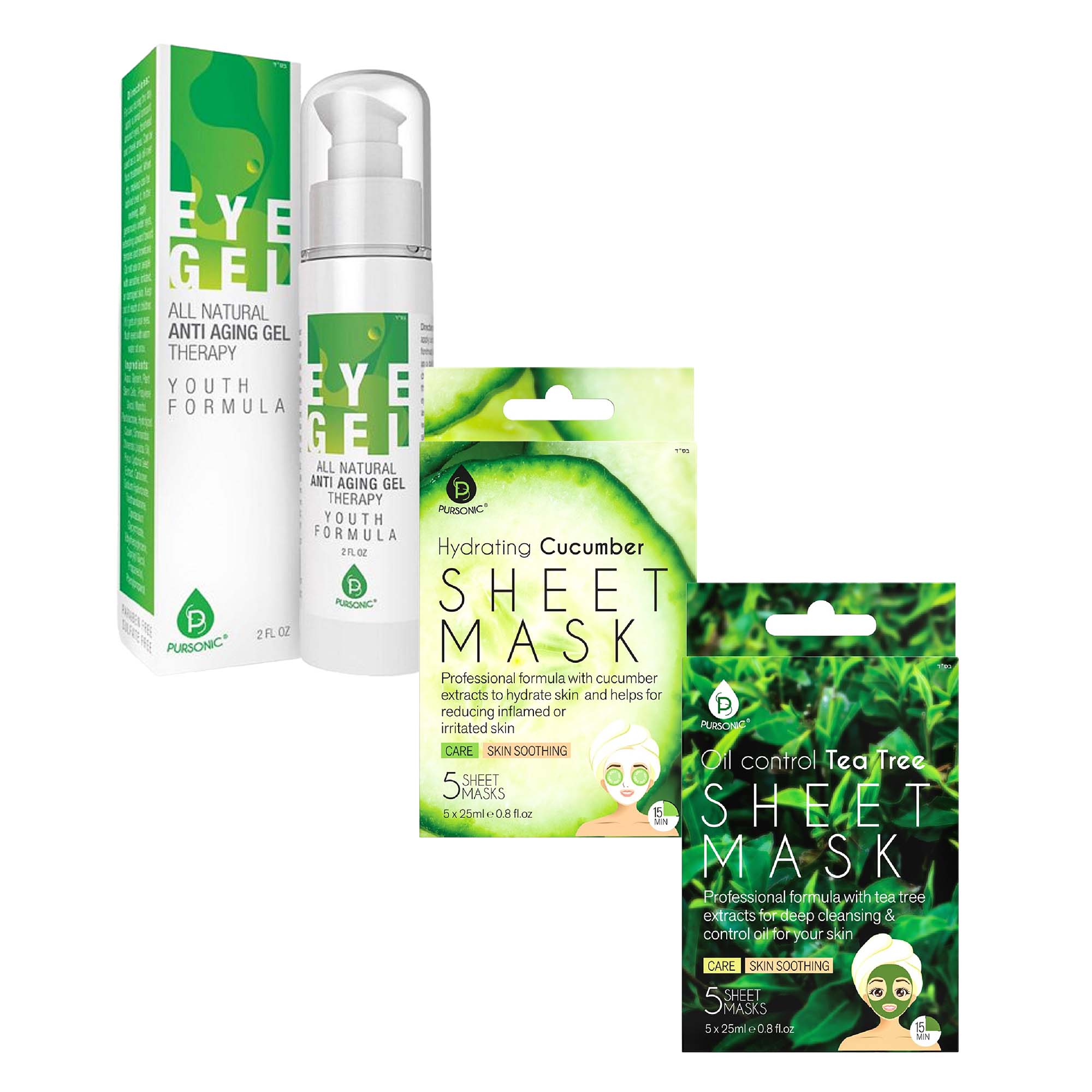 Pursonic EG2NAT-FMCMR5-FMTTT5 Complete Eye Care and Skin Refresh Bundle