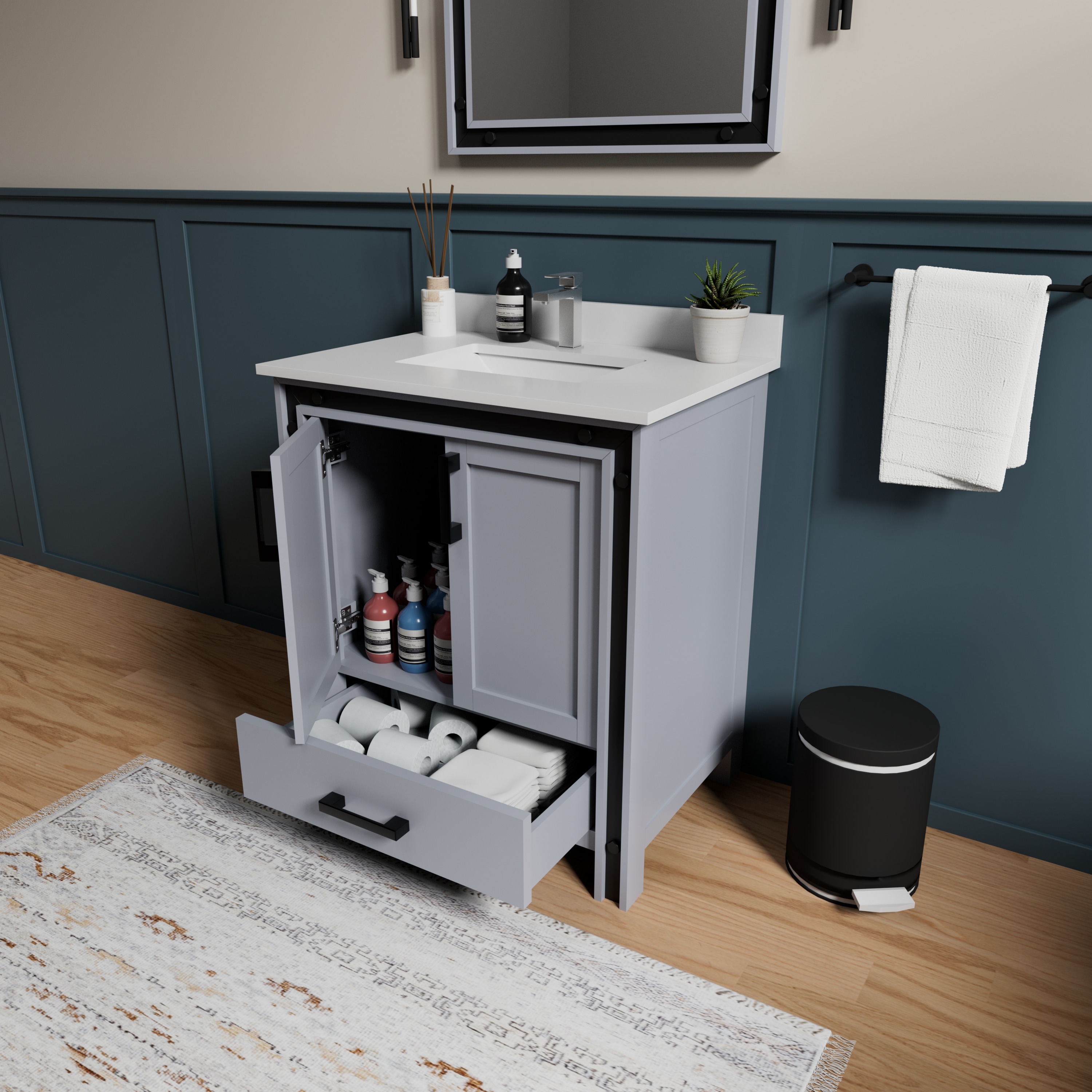 Lexora LVZV30SB211 Bath-Vanity-Combo - View #4