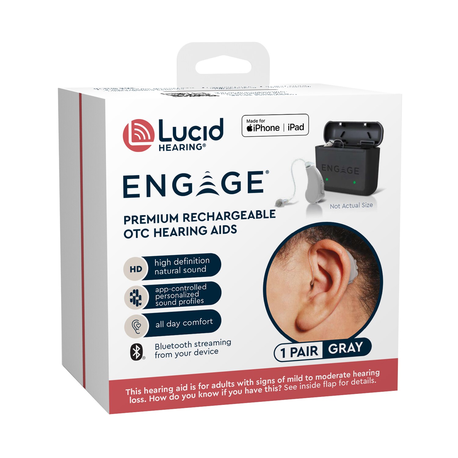 Lucid Audio Engage Premium Rechargeable Otc Hearing Aids Ios Reusable Hearing Aids Bluetooth 5221