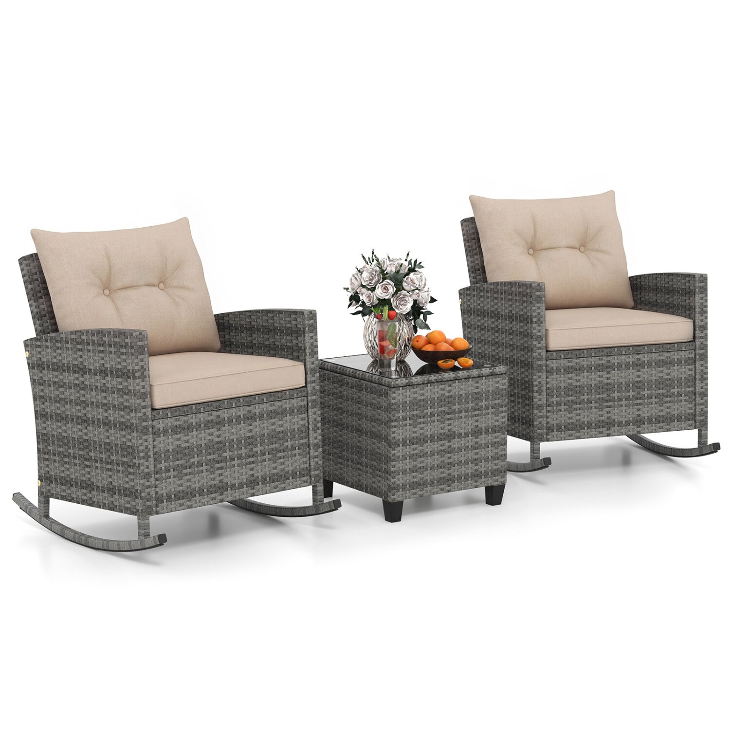 Slickblue D-CO-F-NB65137WH Patio-Conversation-Sets - View #3