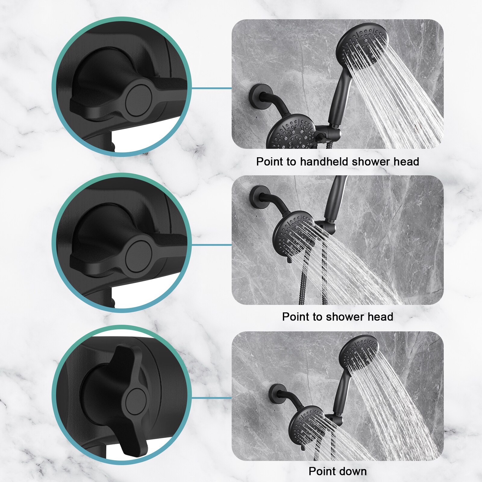 Cobbe LSKSSF0102B Showerhead-Bar-Panels - View #5