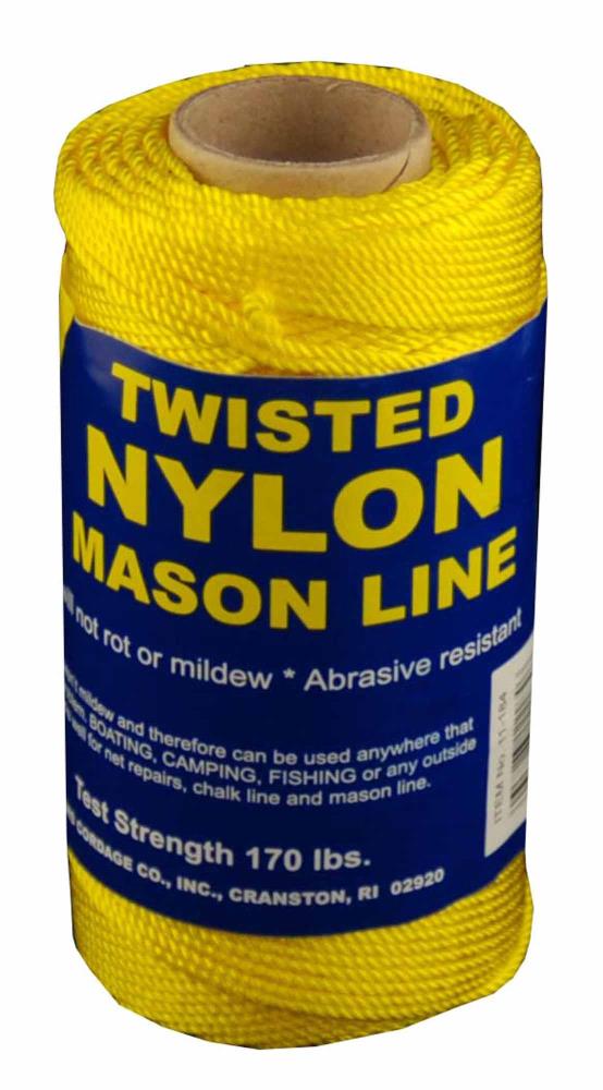 250' White Braided Nylon #18 Mason Line 