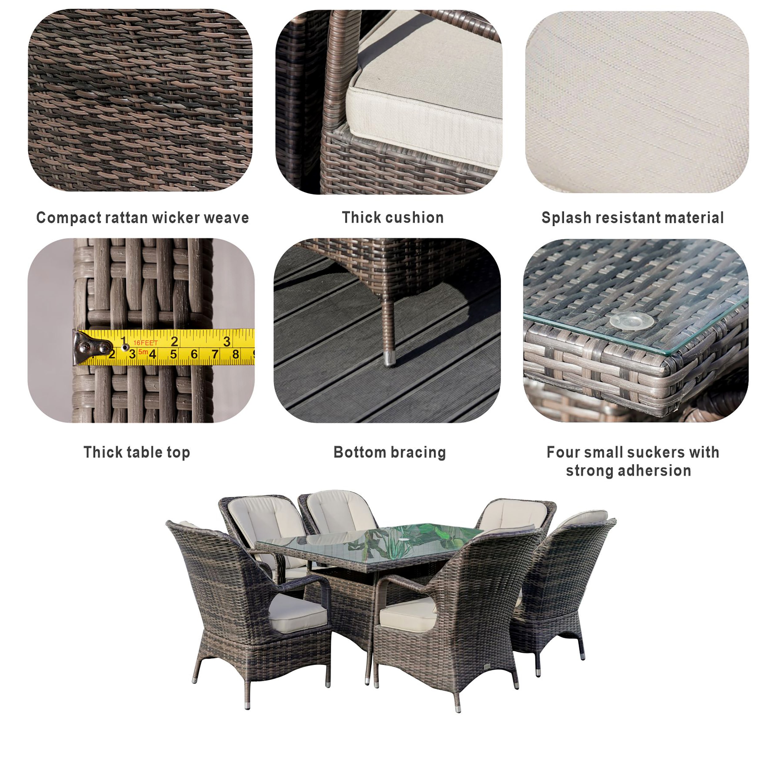 Moda Furnishings MOD-1712-B Patio-Dining-Sets - View #7