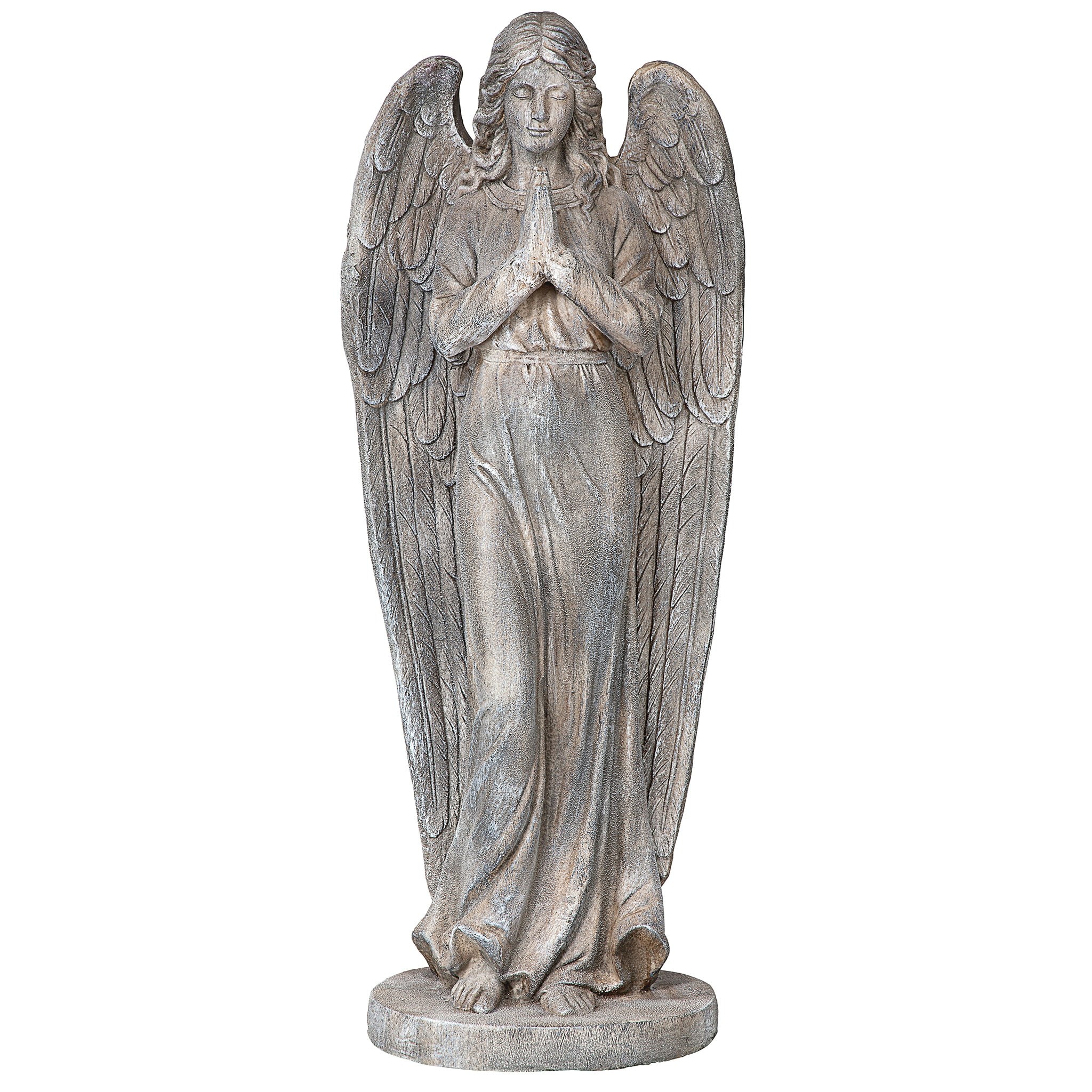 Design Toscano 46.5-in H x 18.5-in W Gray Angels and Cherubs Garden ...