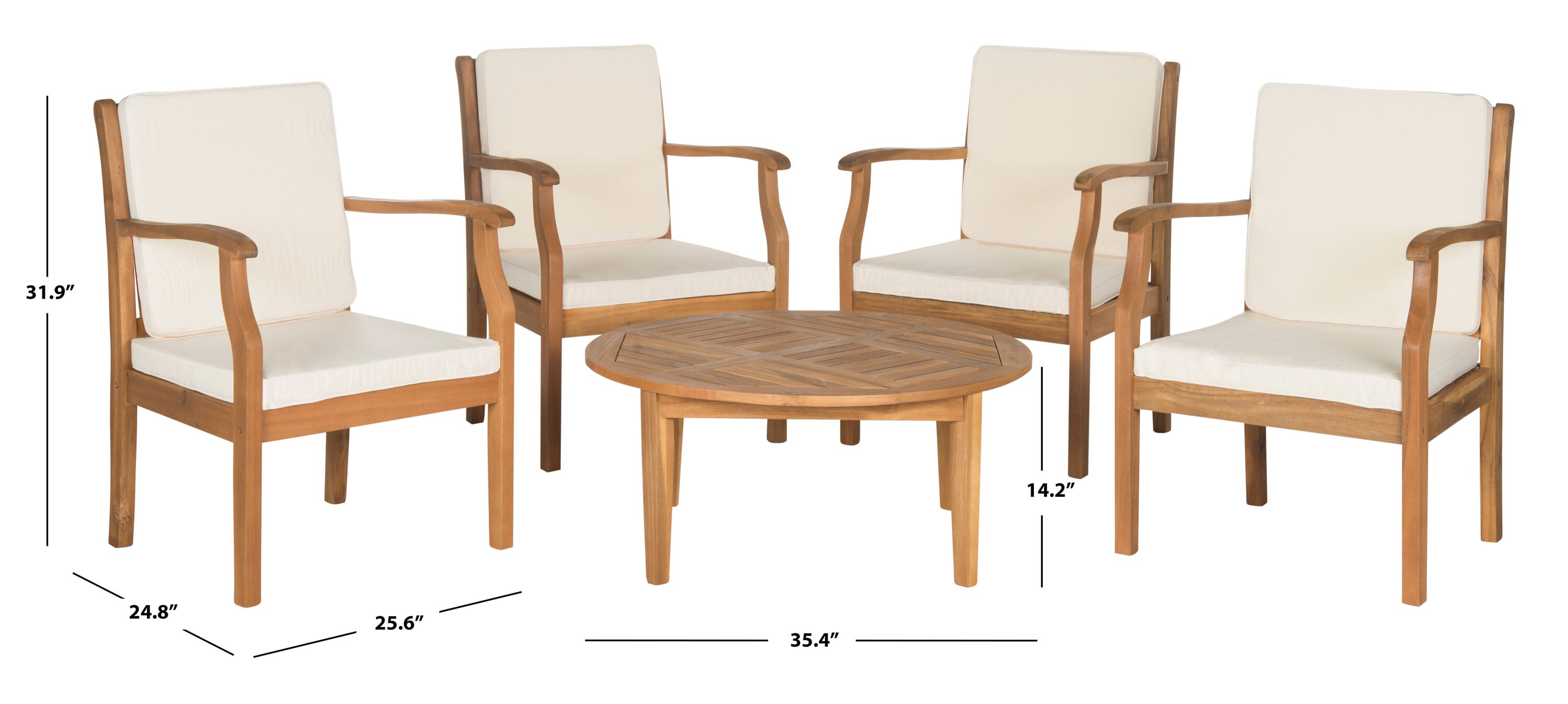 Safavieh PAT6718A Patio-Conversation-Sets - View #5