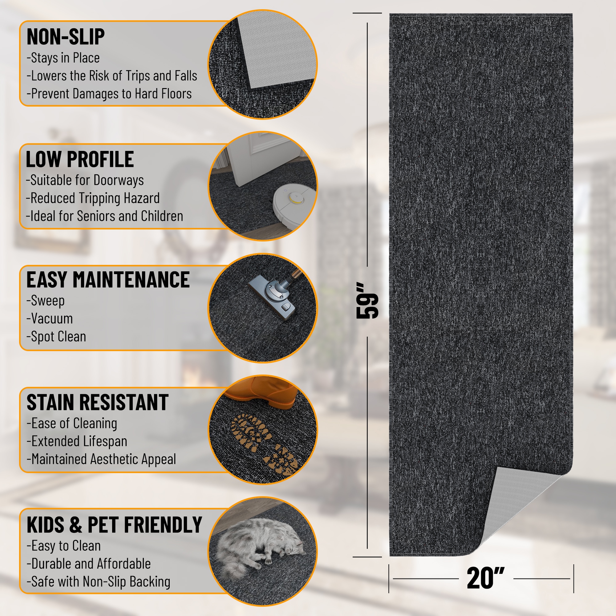 Ottomanson EMY7504-20X59 rugs - View #3