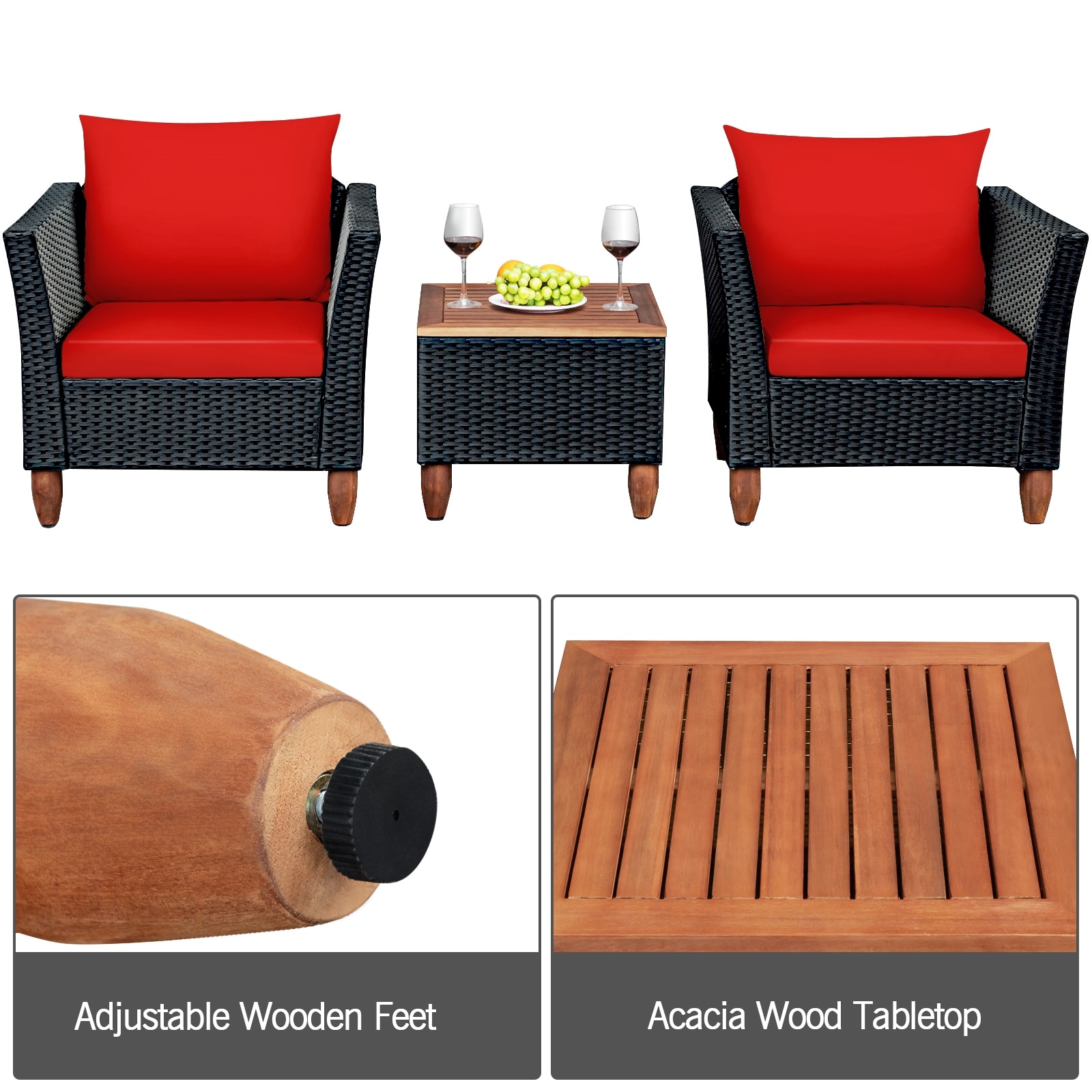 LIVIZA OUG66532RE Patio-Conversation-Sets - View #2