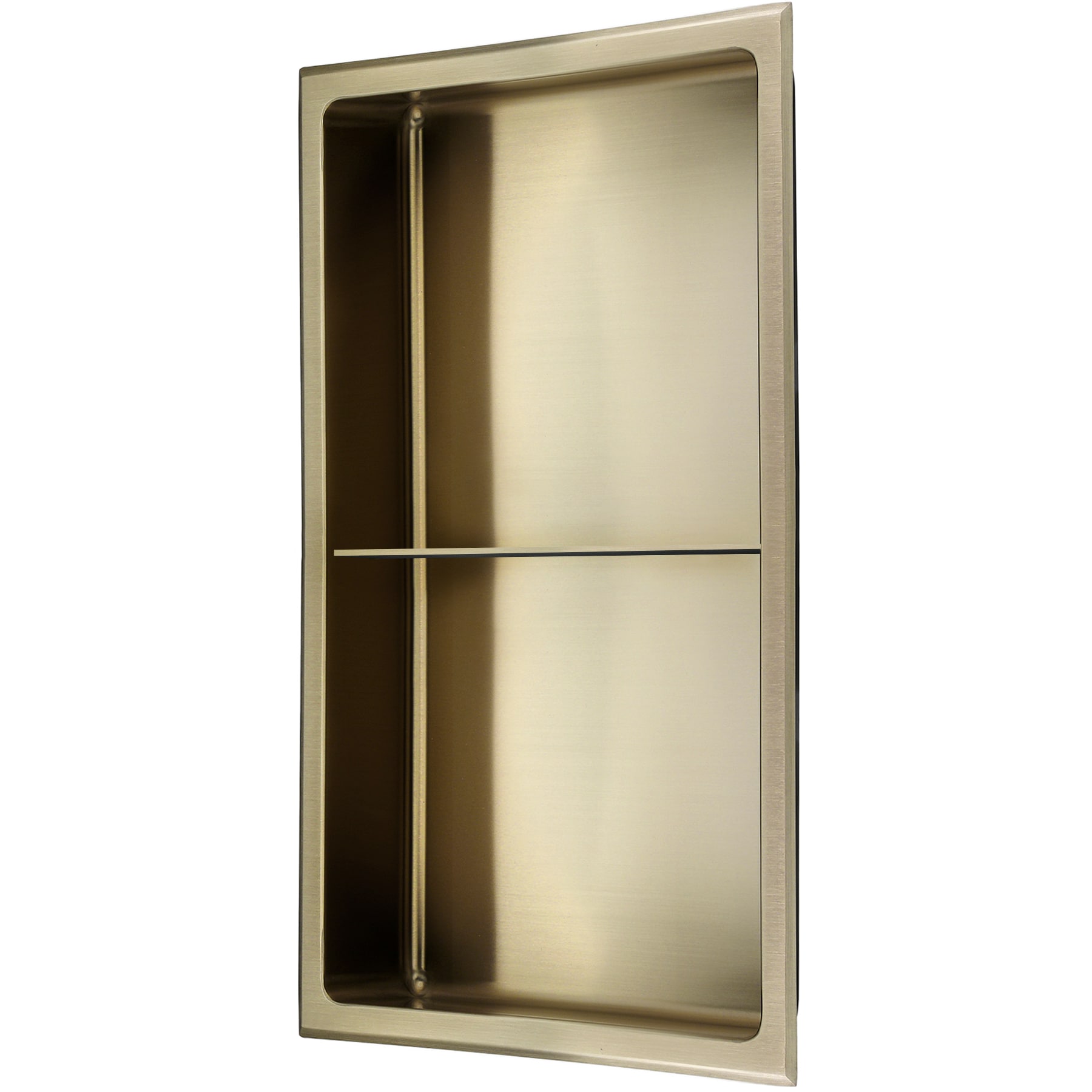 AlinO 12x24-inch Matte Gold Stainless Steel Shower Shower Niche in the Shower  Shelves & Accessories department at