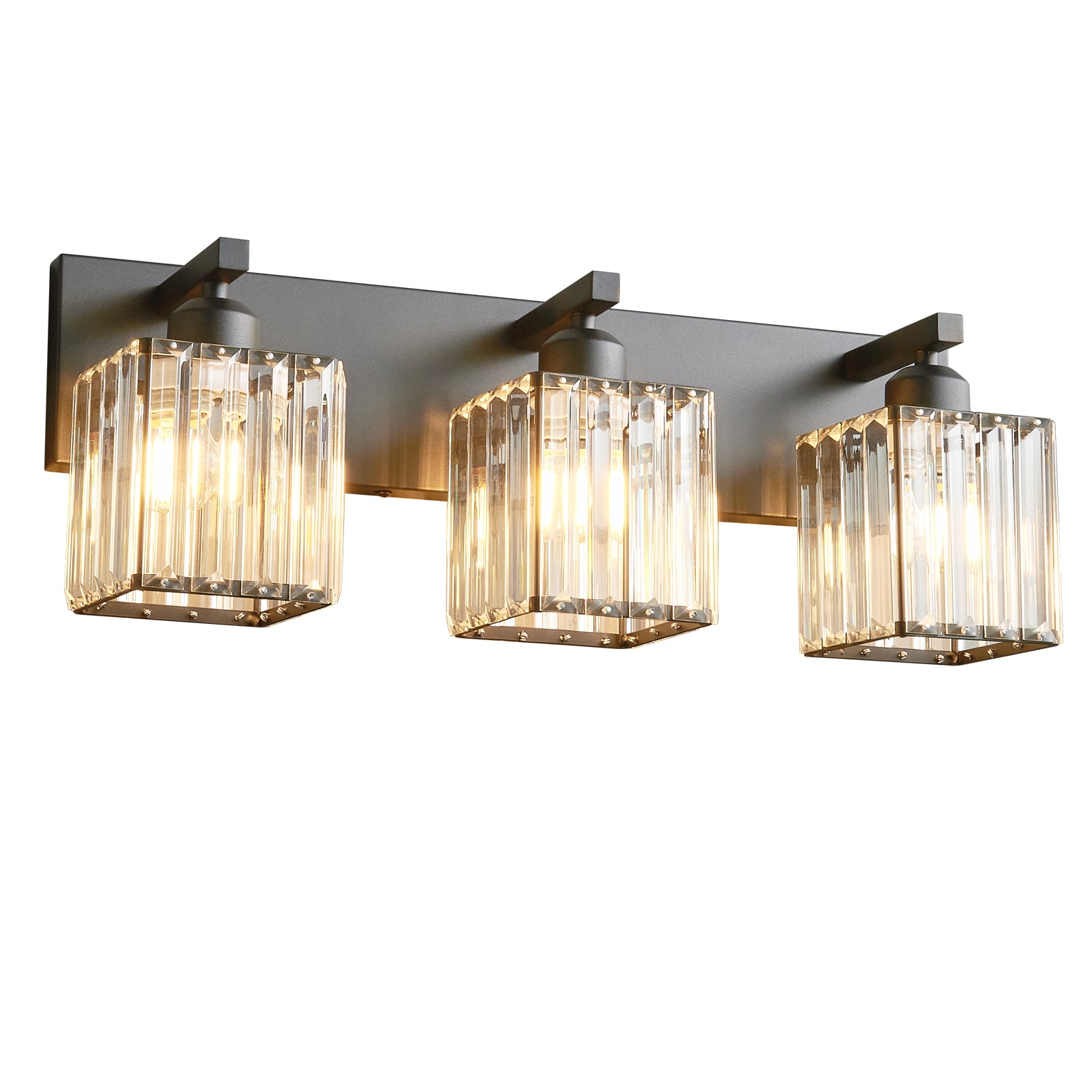 ZHLLMQ Modern 20.47-inch 3-Light Black Finish Black Series