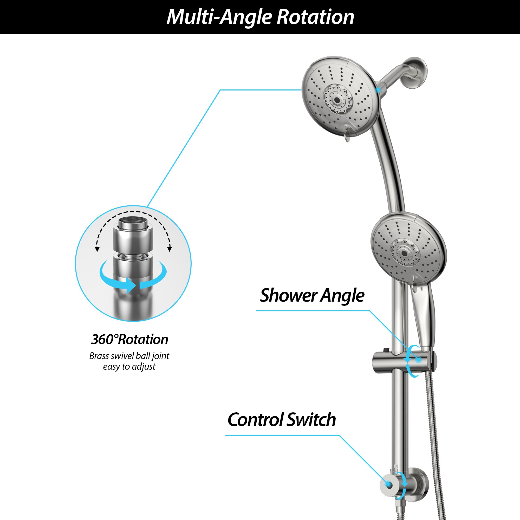 Vanityfus VFH-SLF16002 Showerhead-Bar-Panels - View #6