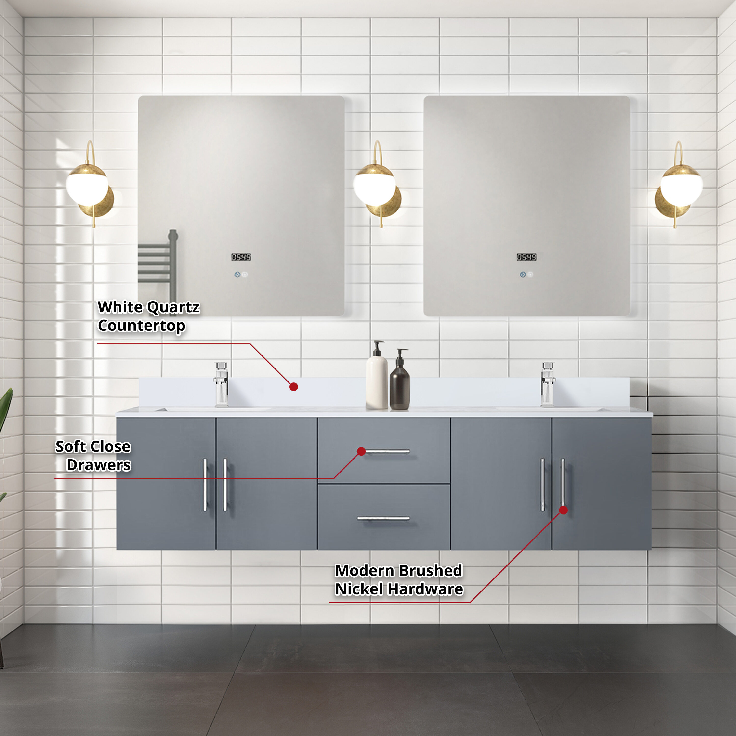 Lexora LVG72DB210 Bath-Vanity-Combo - View #5