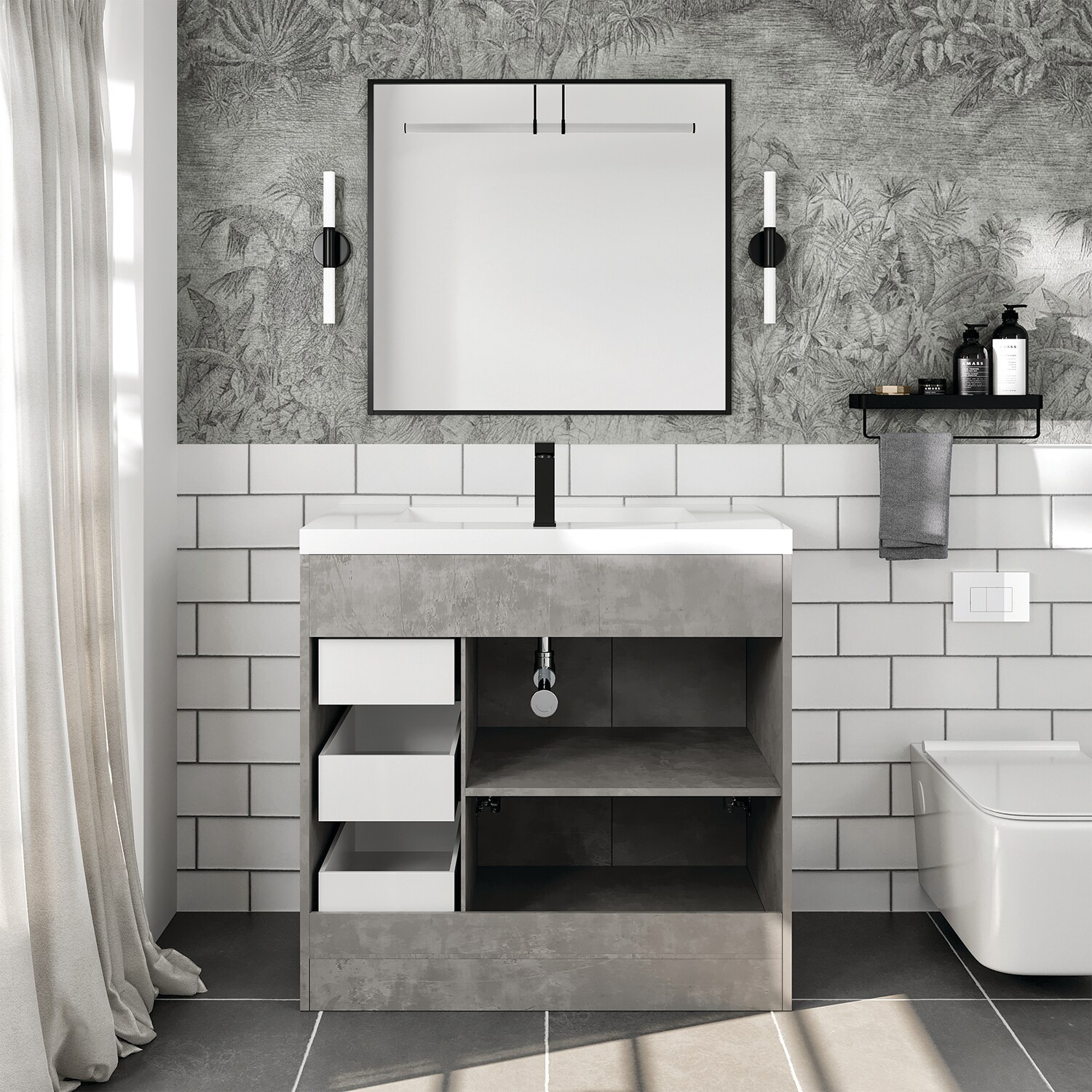 Eviva EVVN900-8-36CGR Bath-Vanity-Combo - View #7