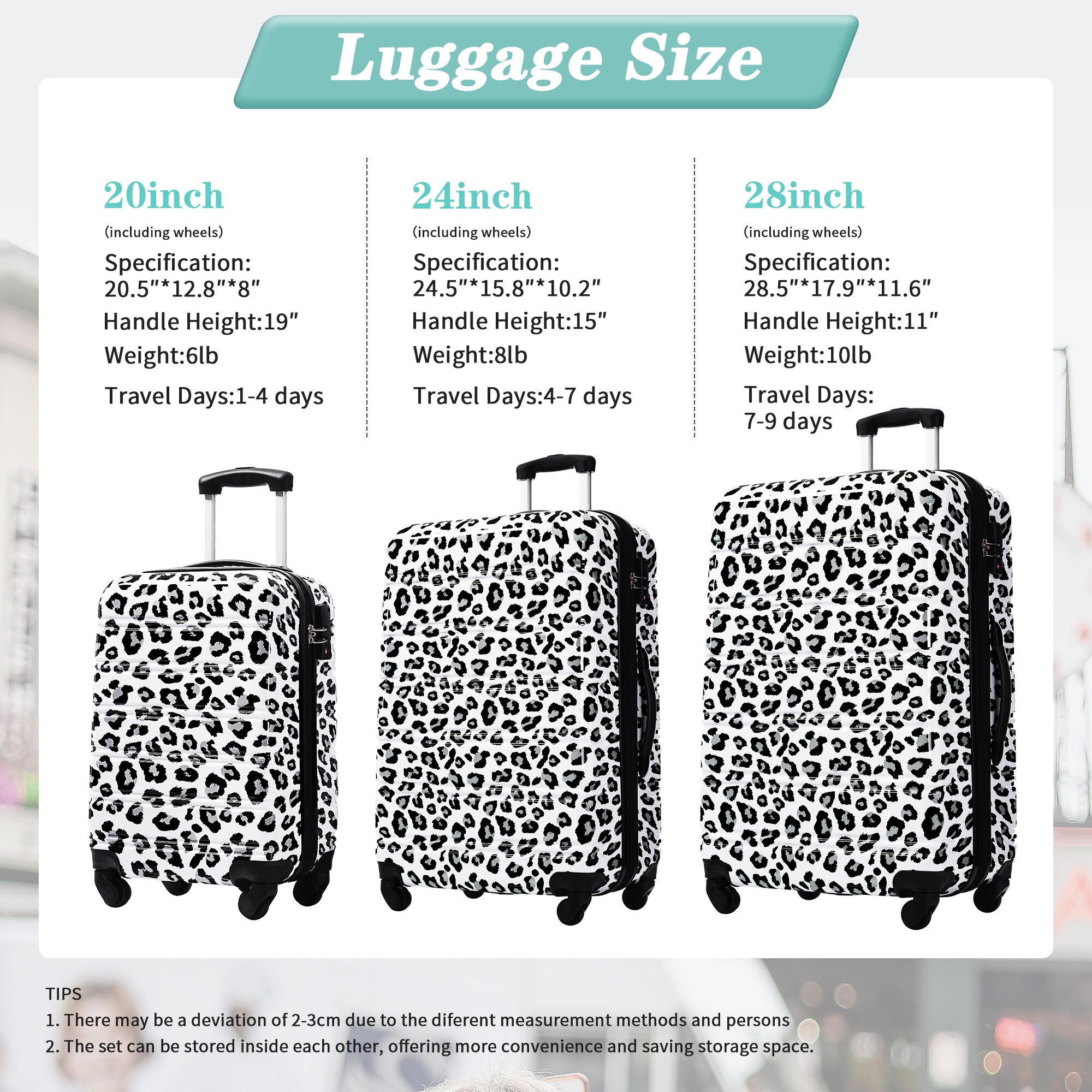 ModernLuxe L3P-N732P218227B Luggage-And-Luggage-Sets - View #7