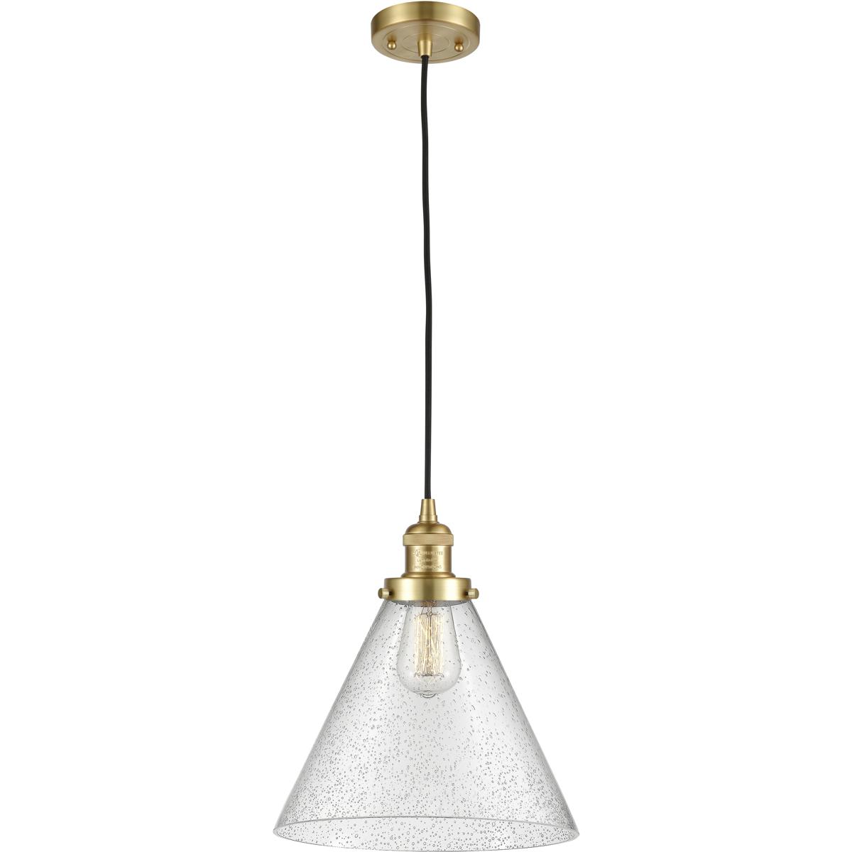 Innovations Lighting 1886133 201C-SG-G44-L-LED Franklin Restoration Cone Mini Pendant