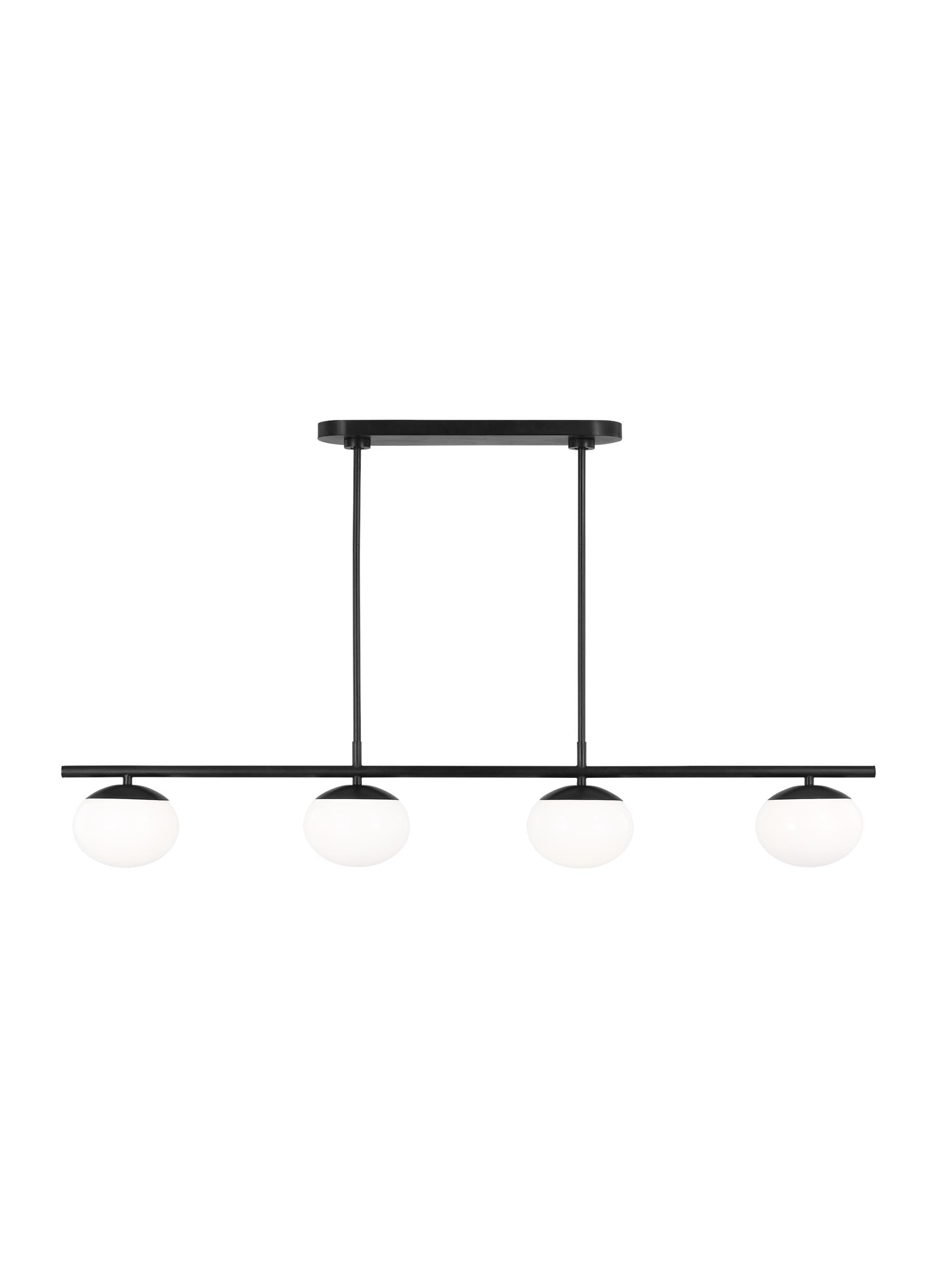 ED by Ellen DeGeneres EC1264AI Lune 4 -Light Antique Steel Modern/contemporary For Use in Dining Rooms, Foyers, Living Rooms Chandelier