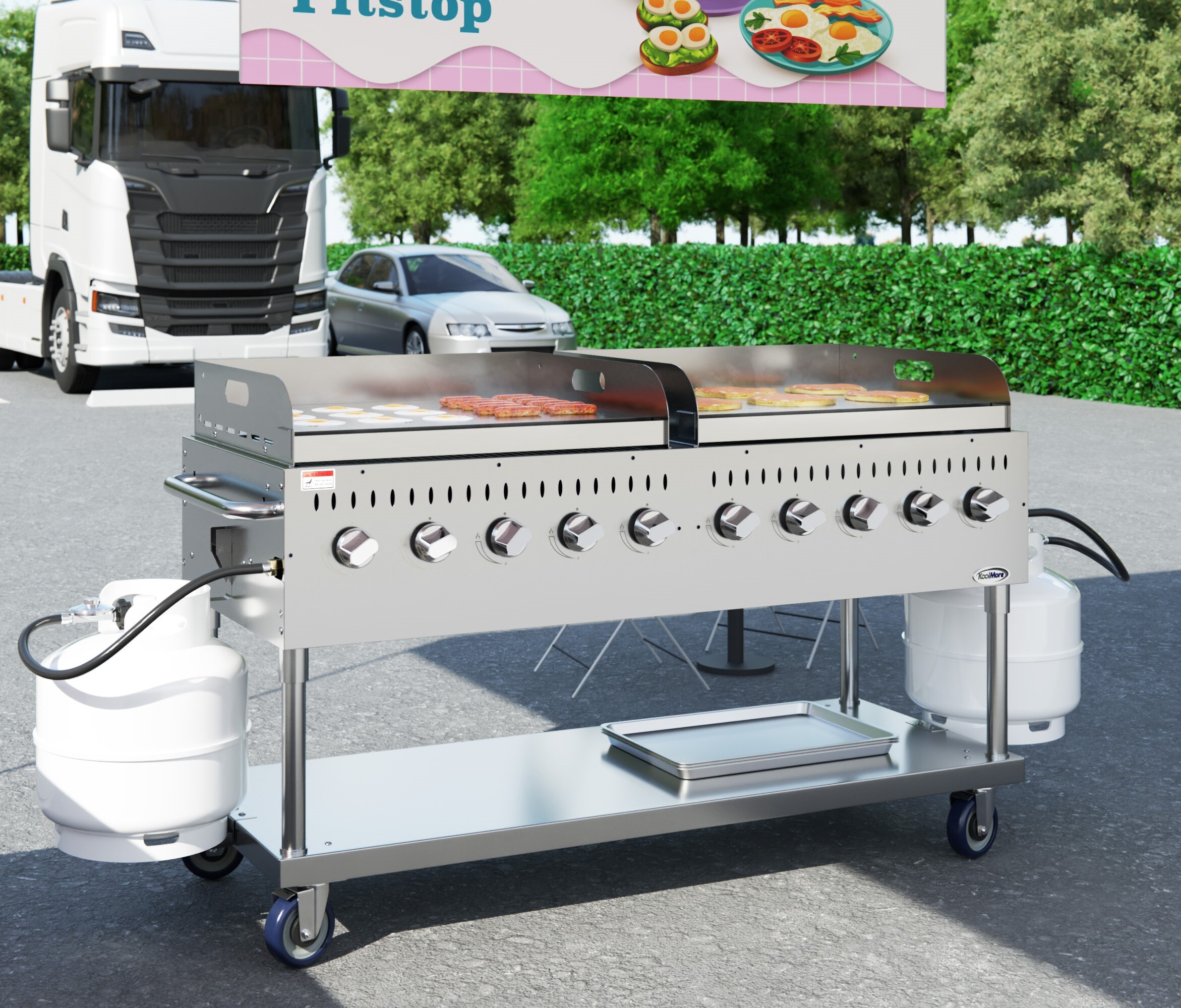 KoolMore LOW-CGKIT7-G36G36 Gas-Grill - View #2